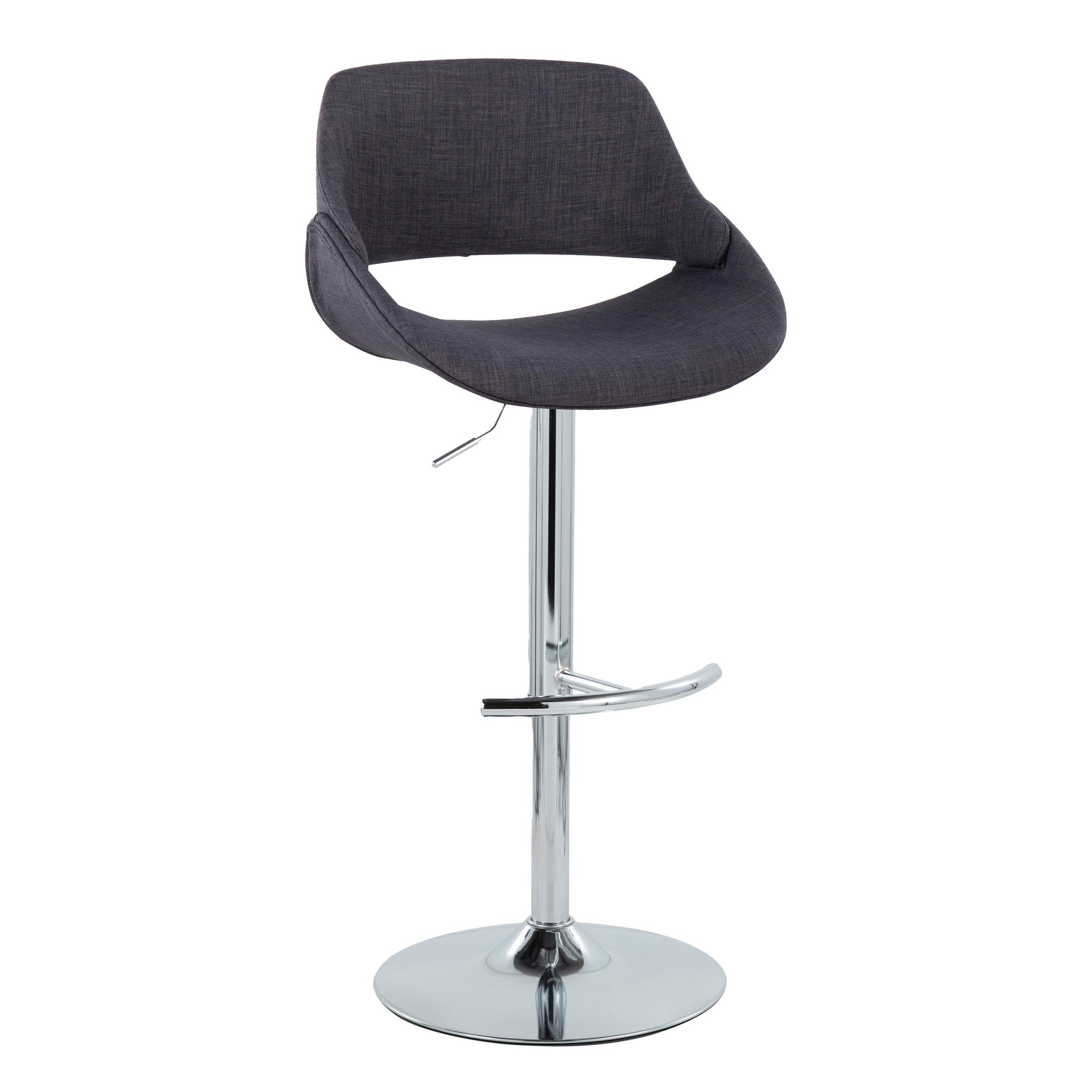 Fabrico-Charcoal-Contemporary-Adjustable-Swivel-Barstools-Chrome-Set-of-2-3