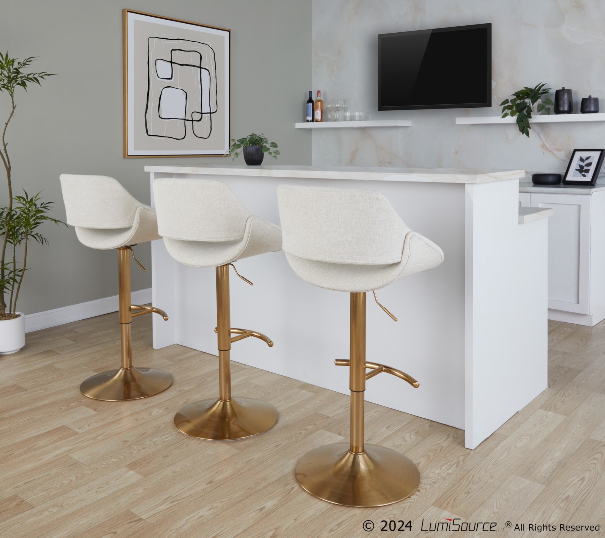 Fabrico-Cream-Noise-Gold-Contemporary-Adjustable-Swivel-Barstools-Set-of-2