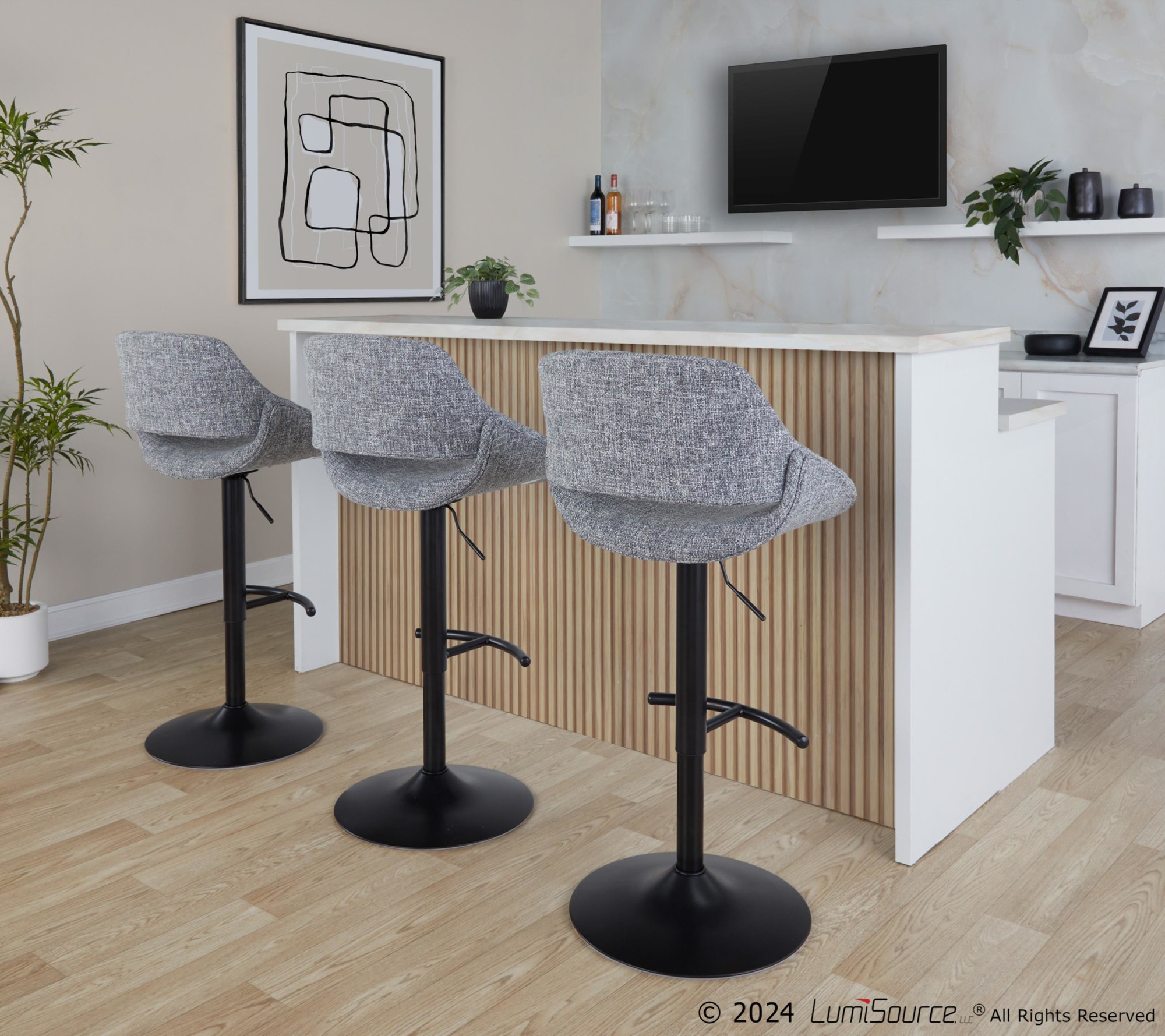 Fabrico-Grey-Noise-Black-Metal-Contemporary-Adjustable-Barstools-Set-of-2