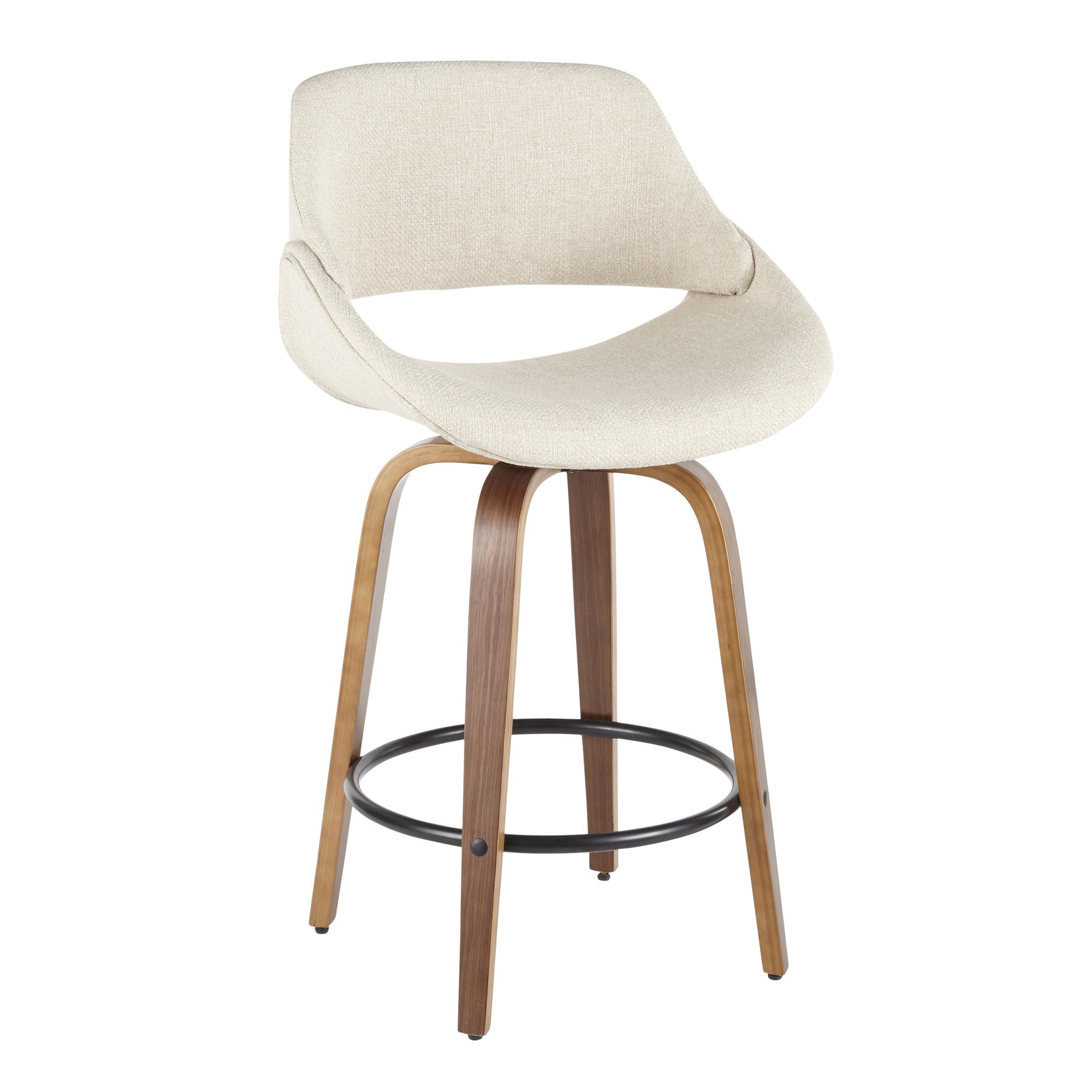 Fabrico-Mid-Century-Modern-Swivel-Counter-Stools-Walnut-Cream-Set-of-2-Set-of-2-4