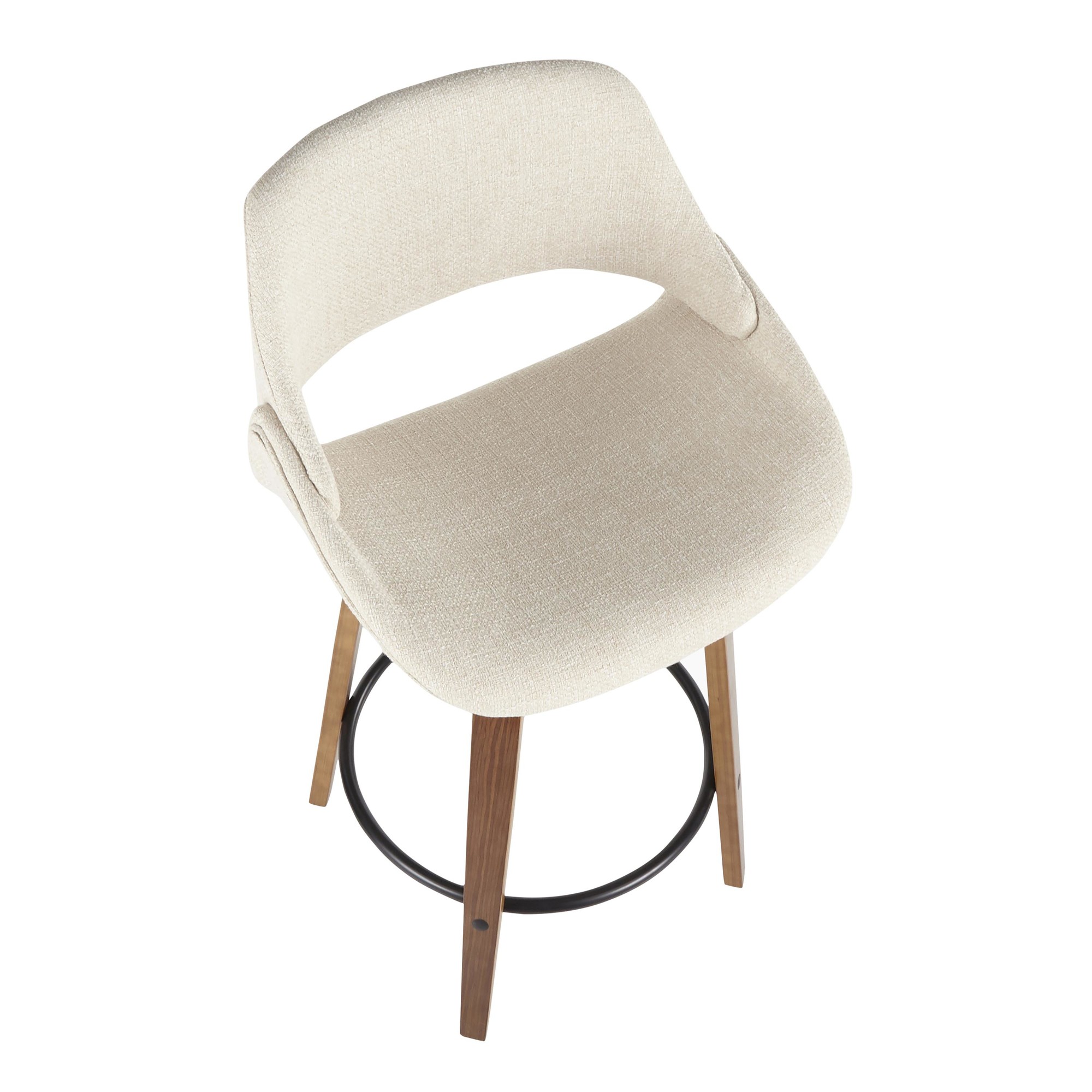 Fabrico-Mid-Century-Modern-Swivel-Counter-Stools-Walnut-Cream-Set-of-2-Set-of-2-9