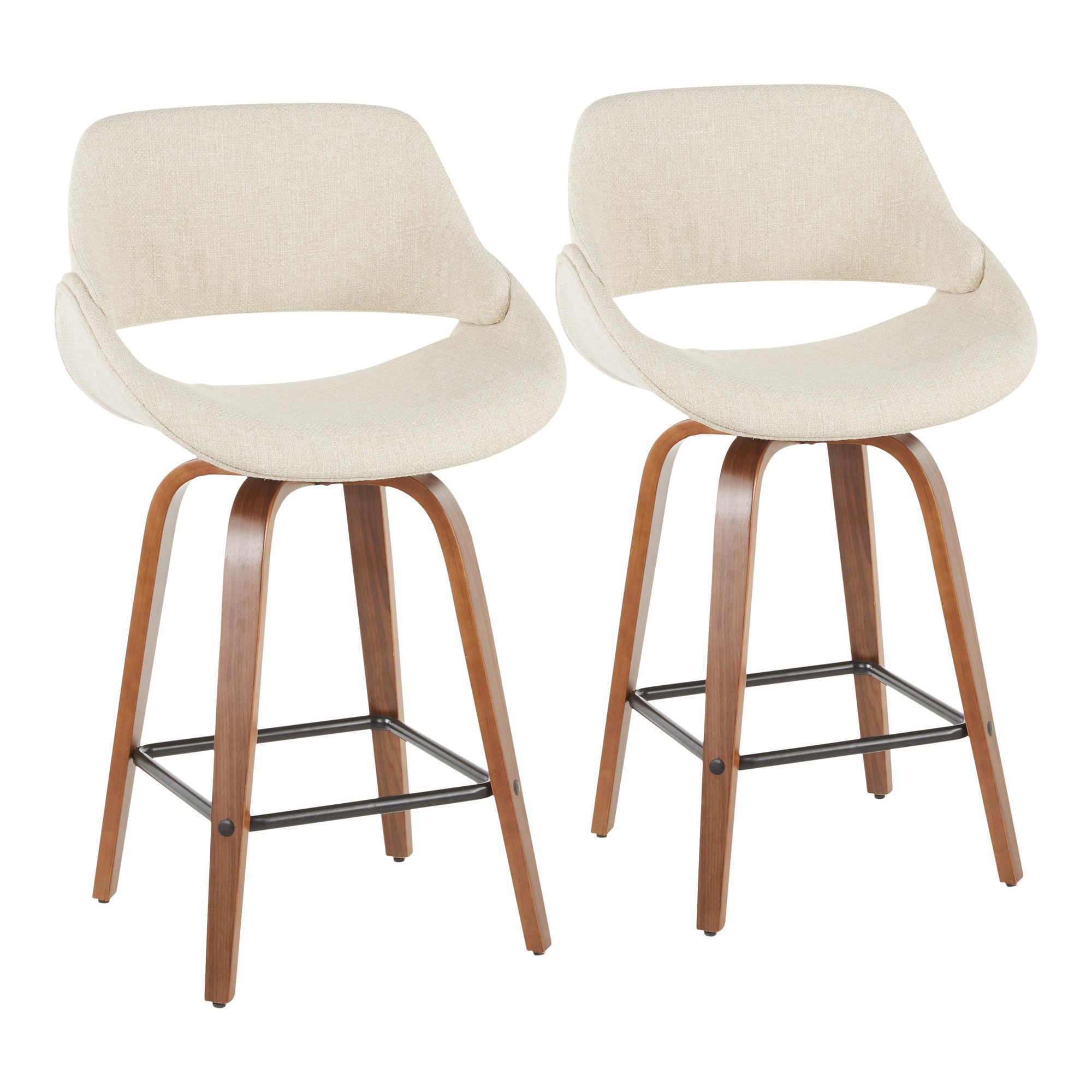Fabrico-Walnut-Cream-Mid-Century-Modern-Counter-Stools-26-Inch-Set-of-2-4