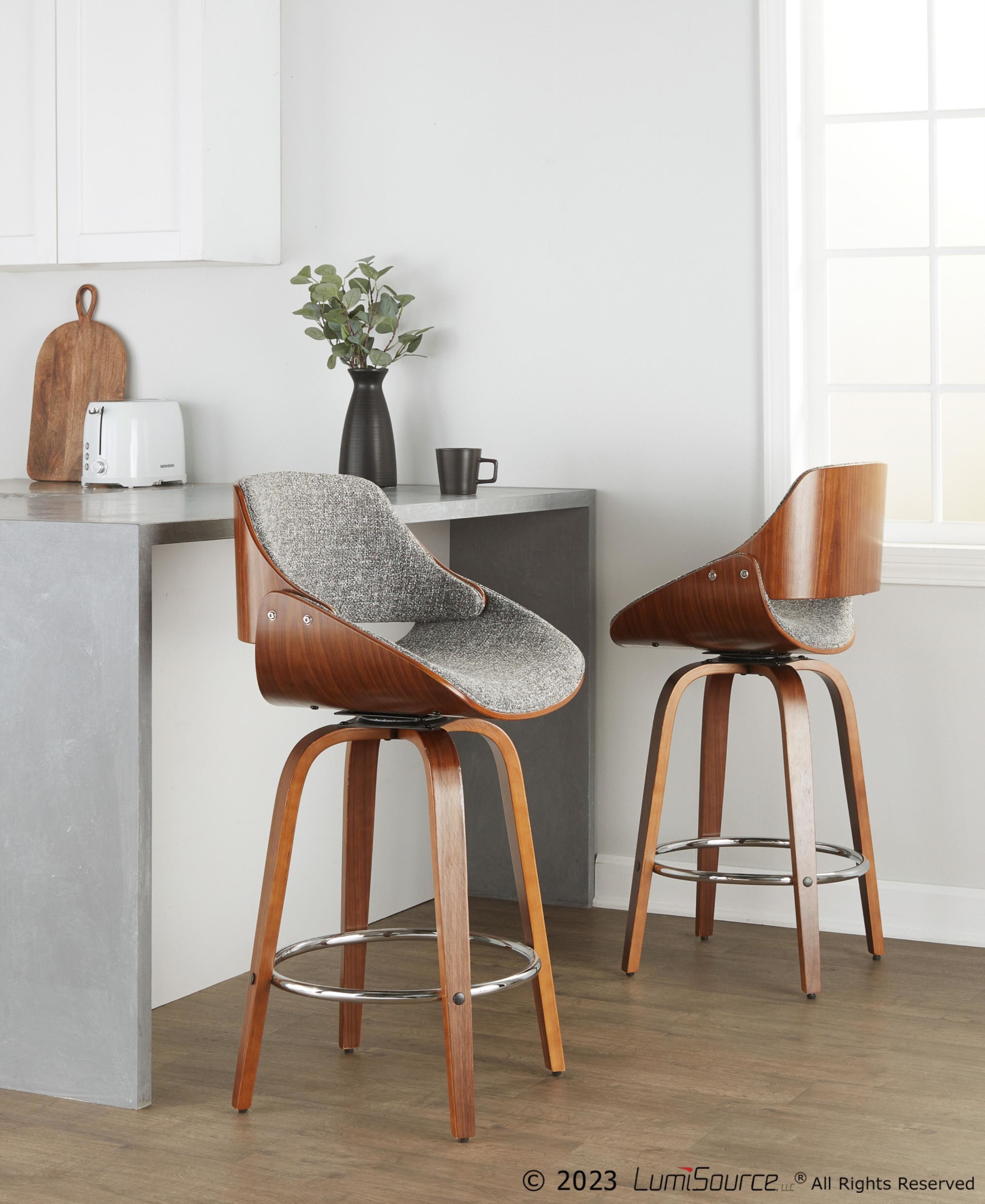 Fabrizzi-26-Inch-Mid-Century-Modern-Grey-Swivel-Counter-Stools-Set-of-2