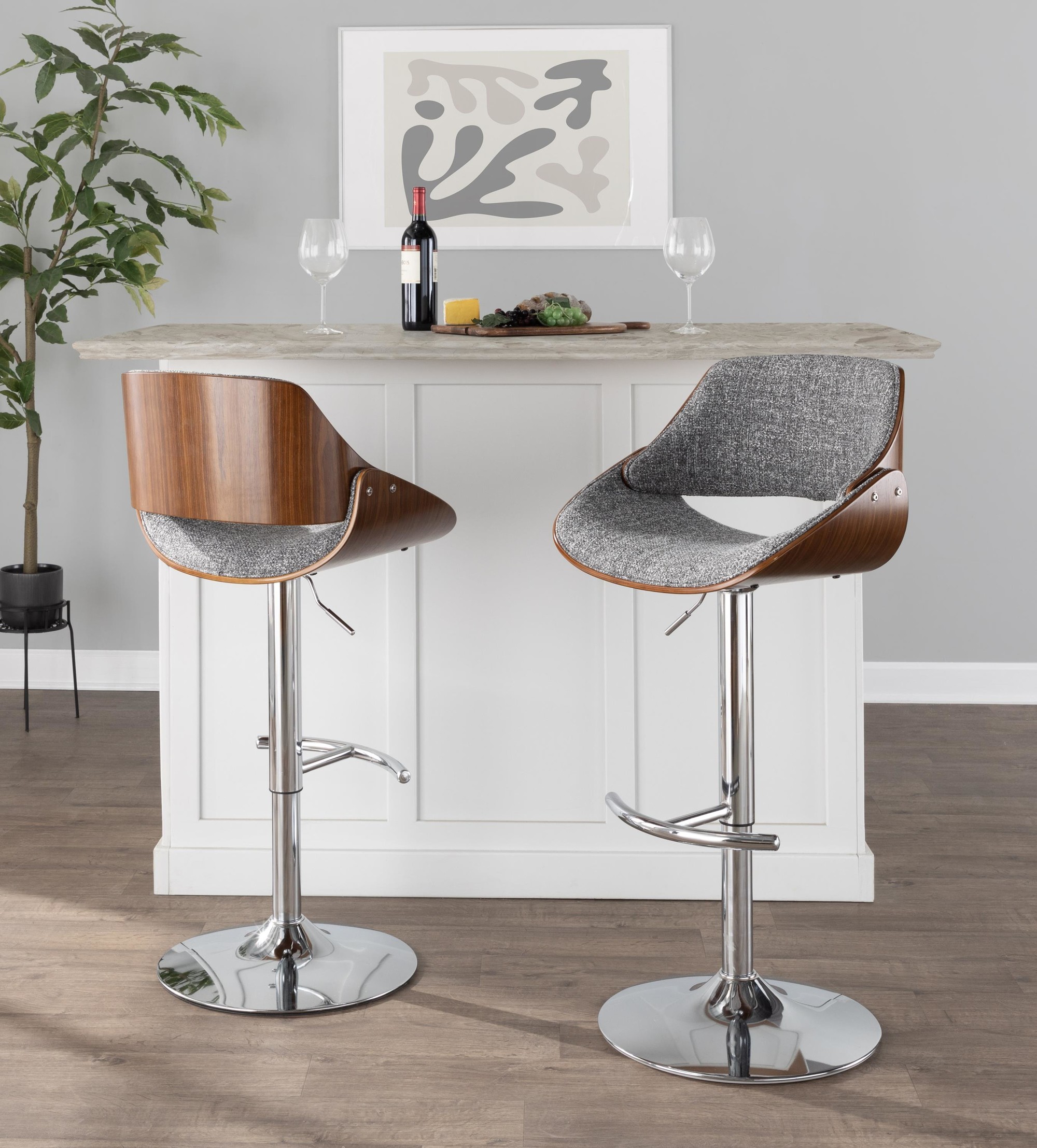 Fabrizzi-Mid-Century-Modern-Walnut-and-Grey-Adjustable-Swivel-Barstool-3