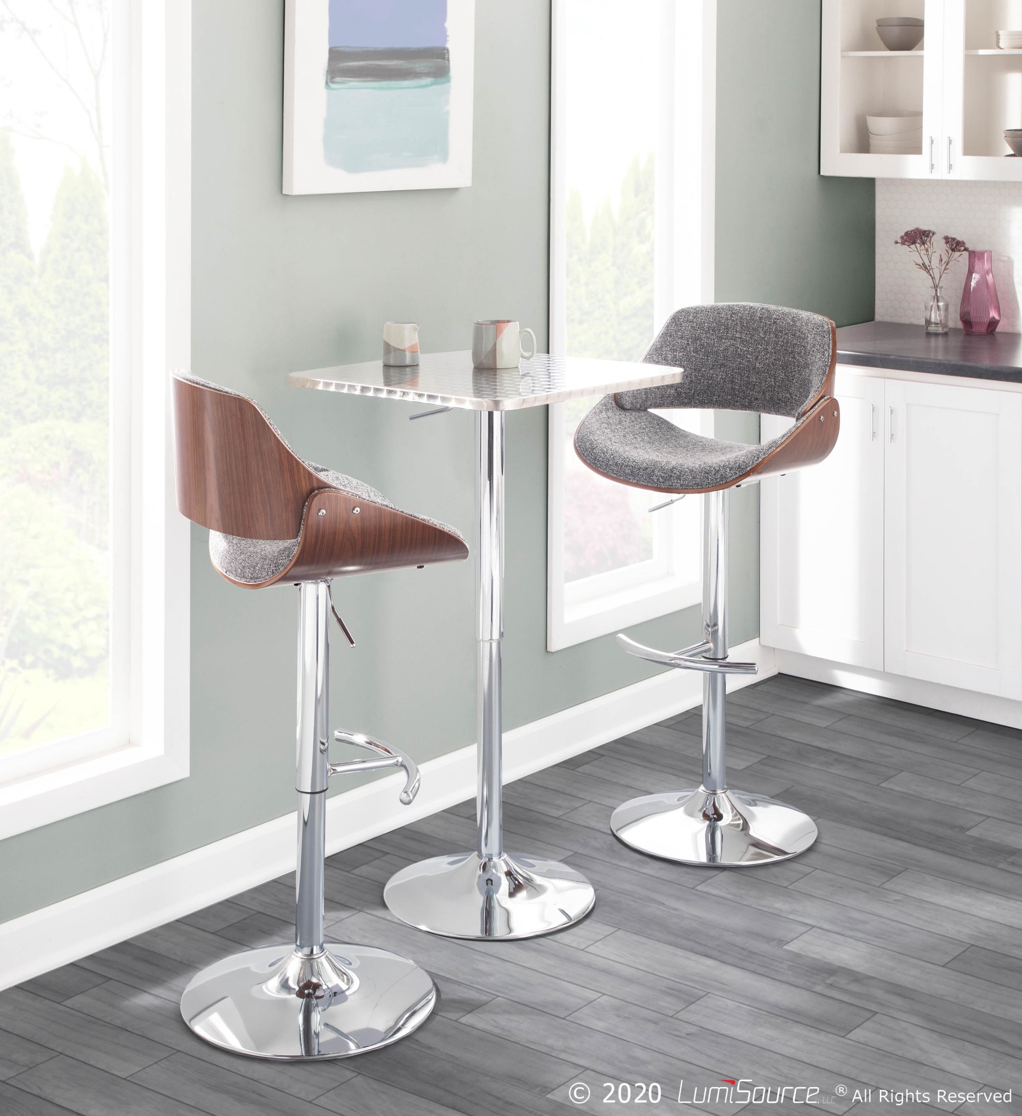 Fabrizzi-Mid-Century-Modern-Walnut-and-Grey-Adjustable-Swivel-Barstool
