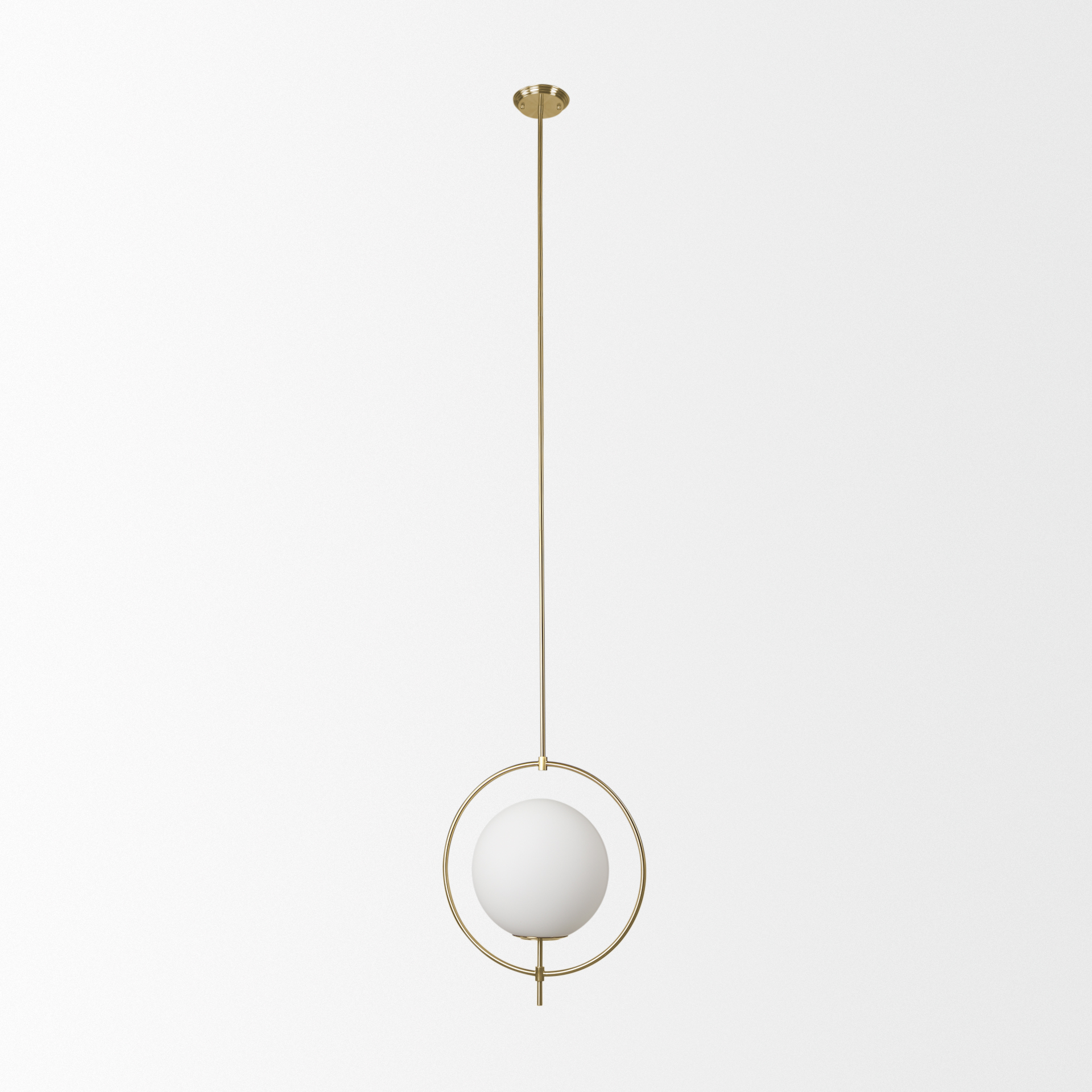 Farrah-Frosted-Glass-Globe-w-Gold-Metal-Pendant-Light-2