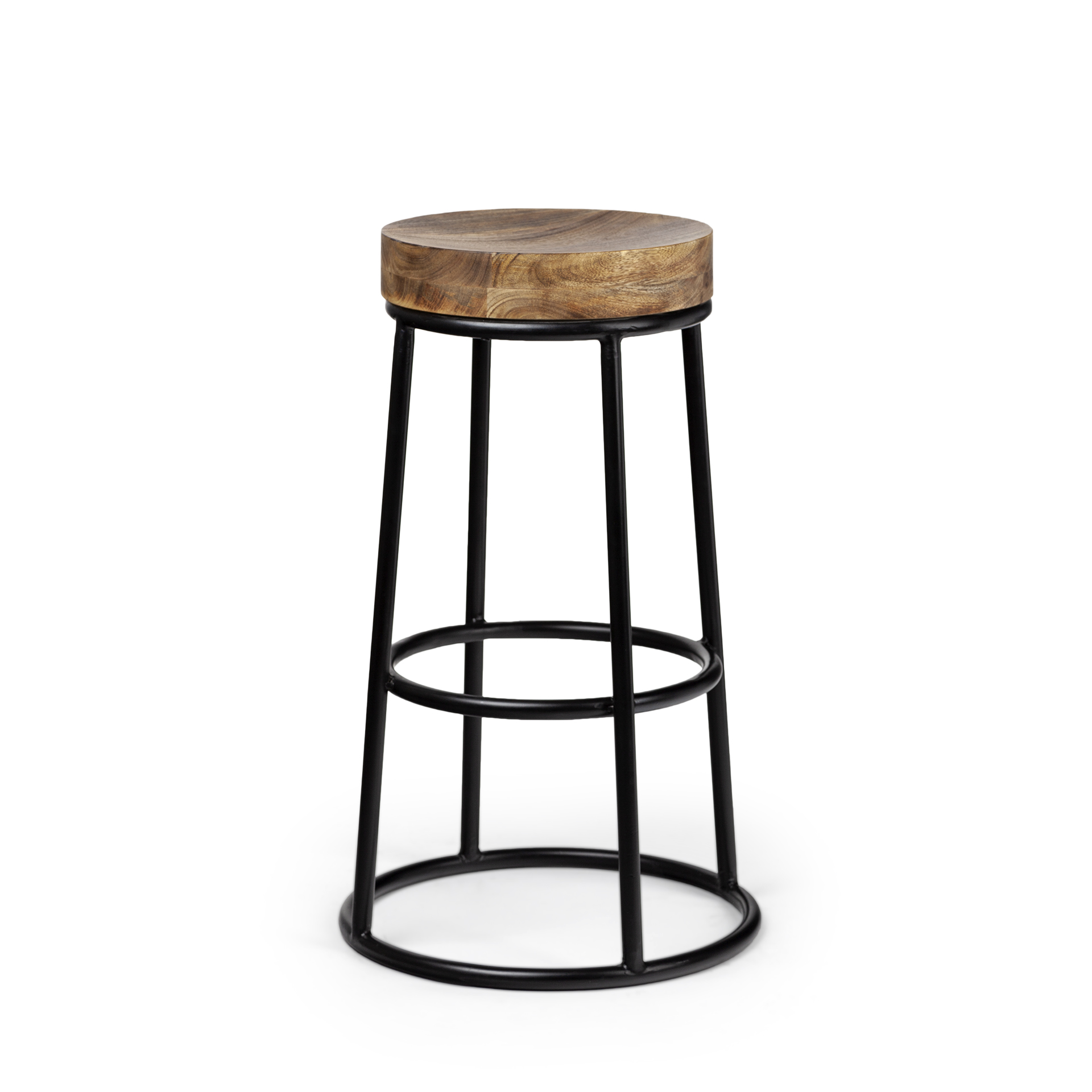Flynn-26.25-Seat-Height-Brown-Wood-Seat-Black-Metal-Frame-Stool