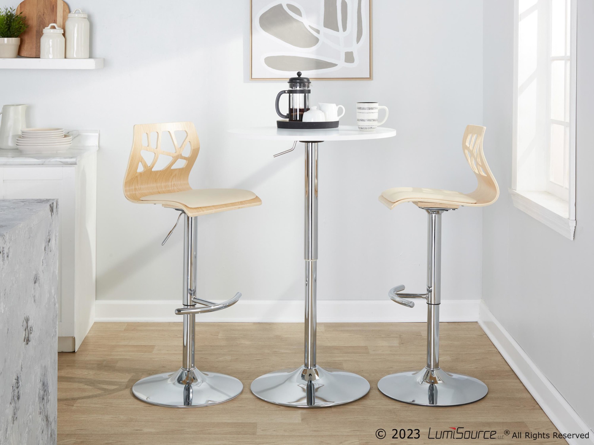 Folia-Cream-Faux-Leather-Chrome-Contemporary-Adjustable-Barstool-Set-of-2-2