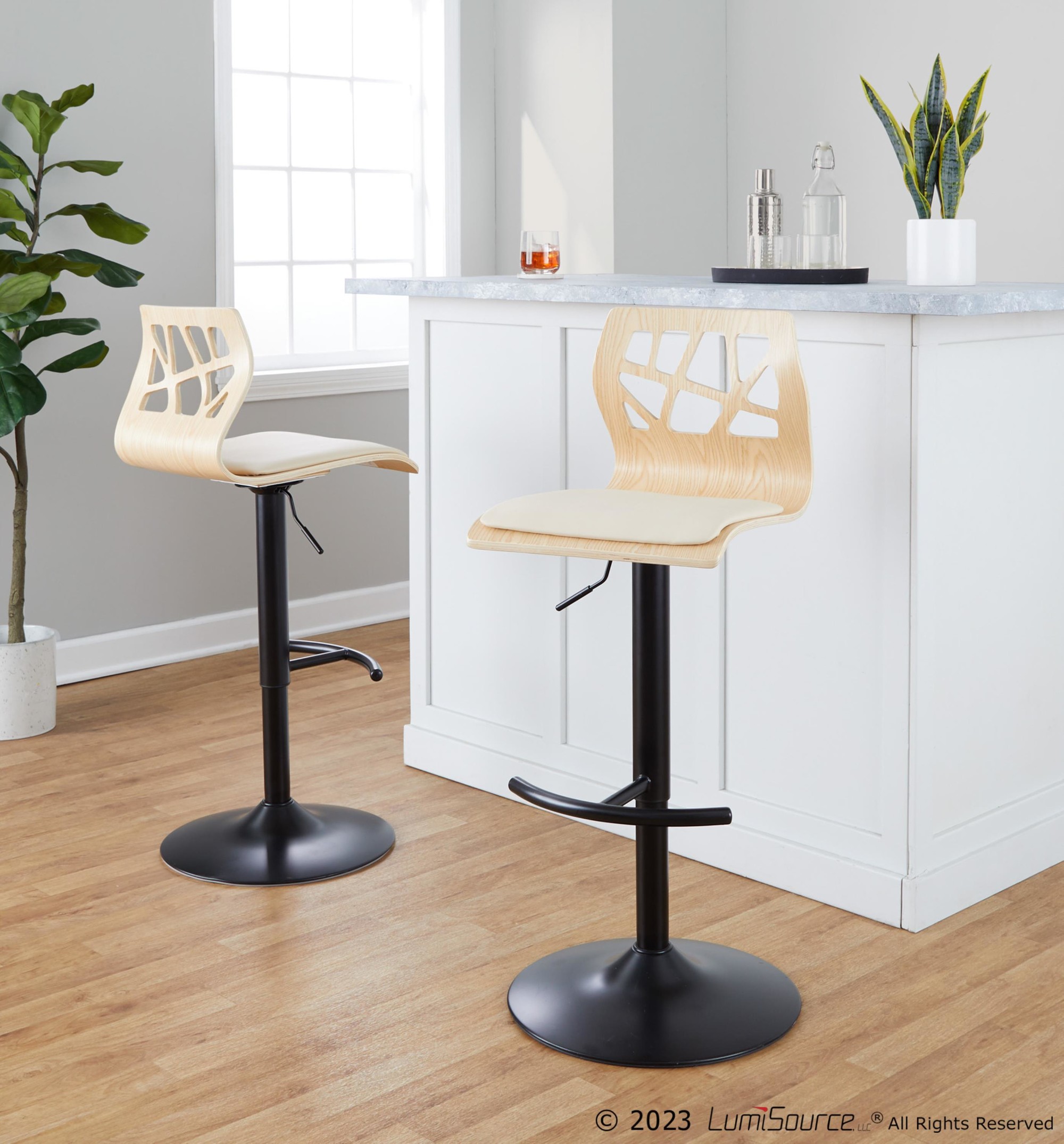 Folia-Cream-Faux-Leather-Contemporary-Adjustable-Swivel-Barstool-Set-of-2