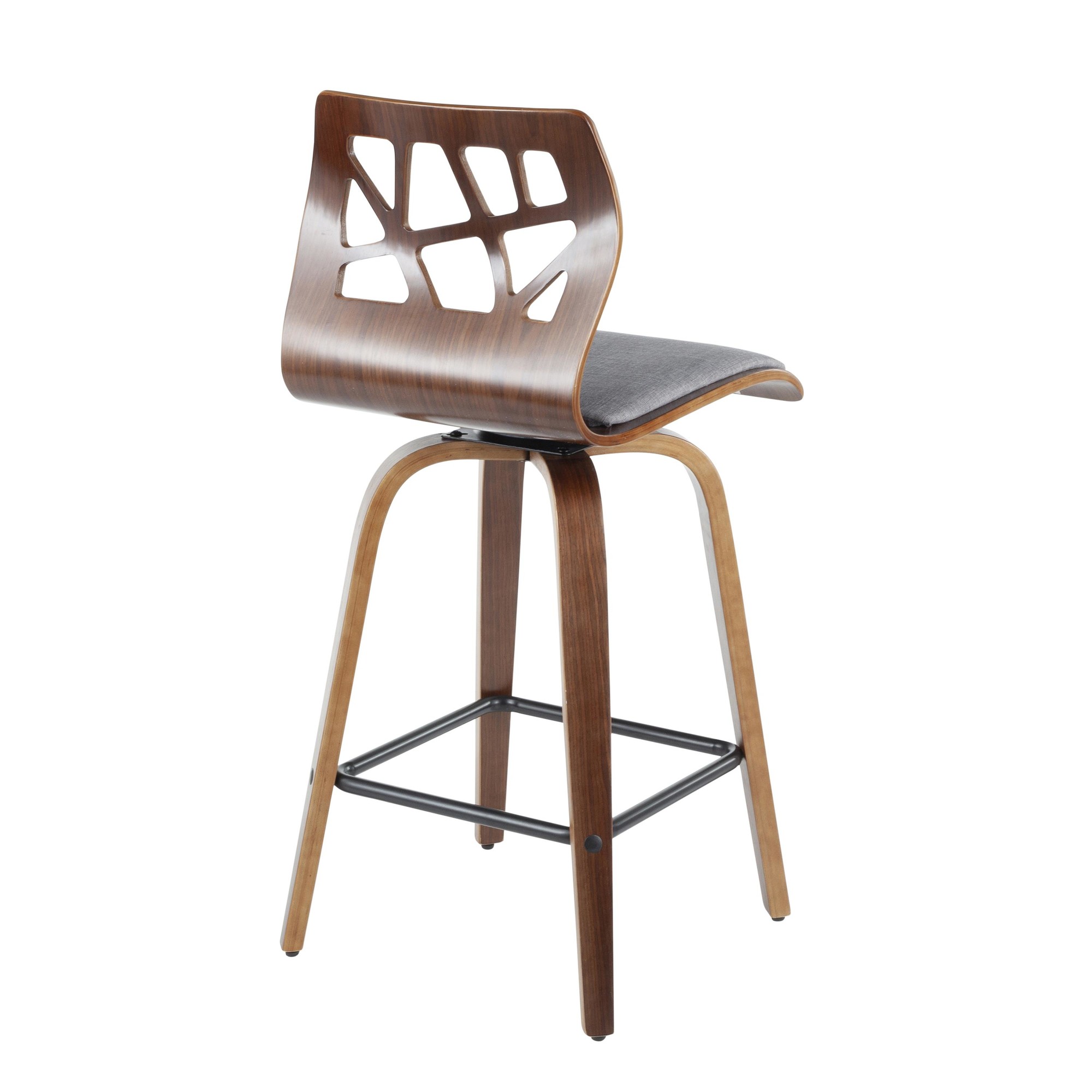 Folia-Mid-Century-Modern-Walnut-Wood-Light-Grey-Counter-Stools-Set-of-2-11