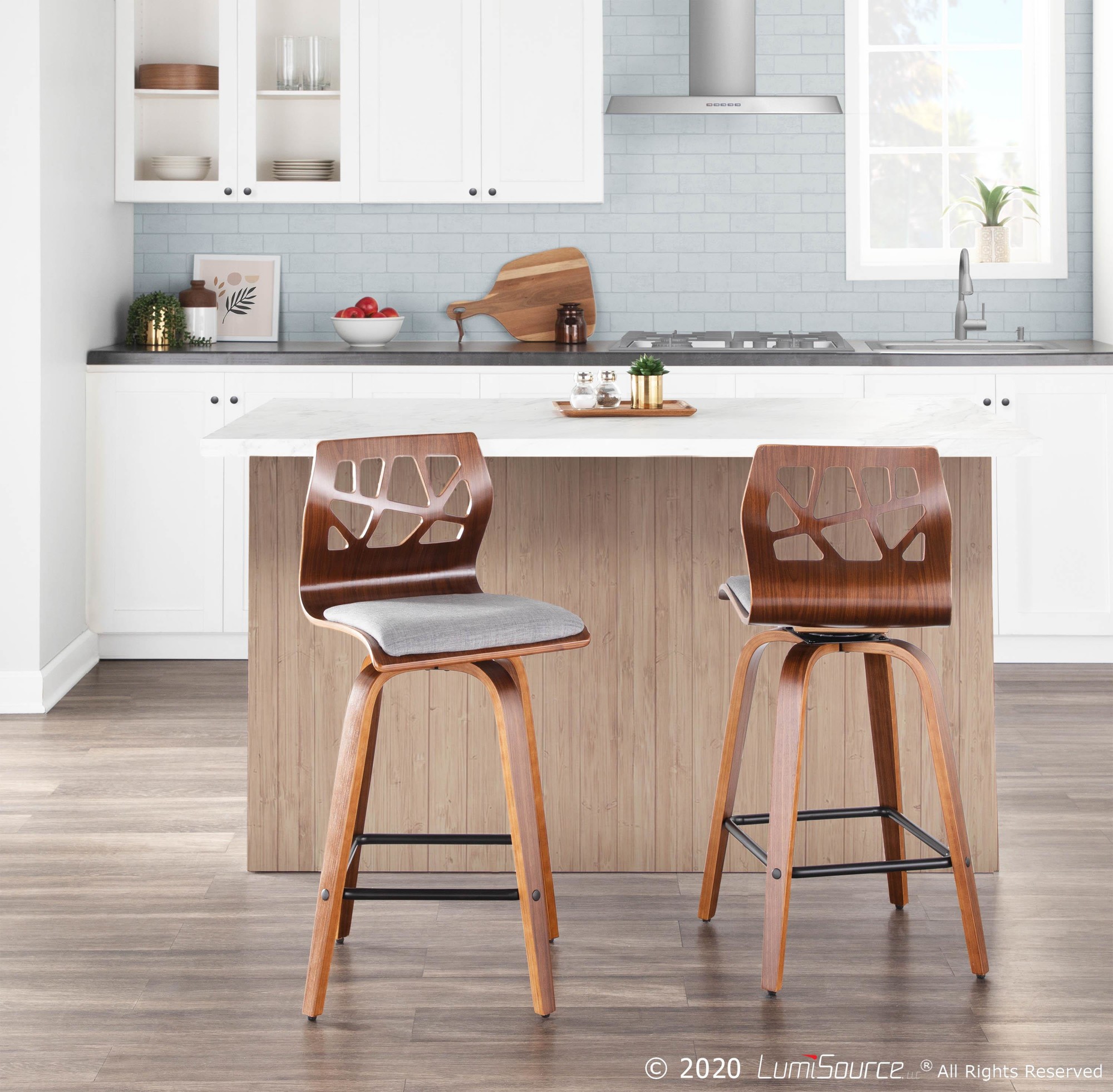Folia-Mid-Century-Modern-Walnut-Wood-Light-Grey-Counter-Stools-Set-of-2-2
