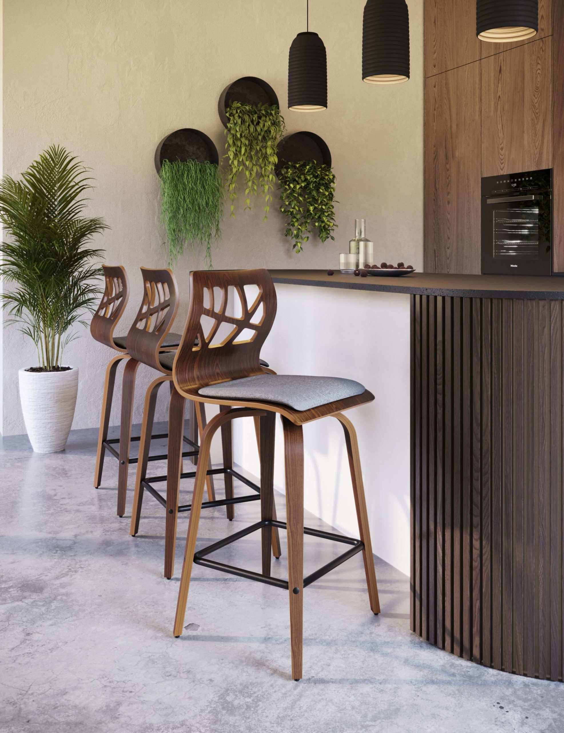 Folia-Mid-Century-Modern-Walnut-Wood-Light-Grey-Counter-Stools-Set-of-2-7