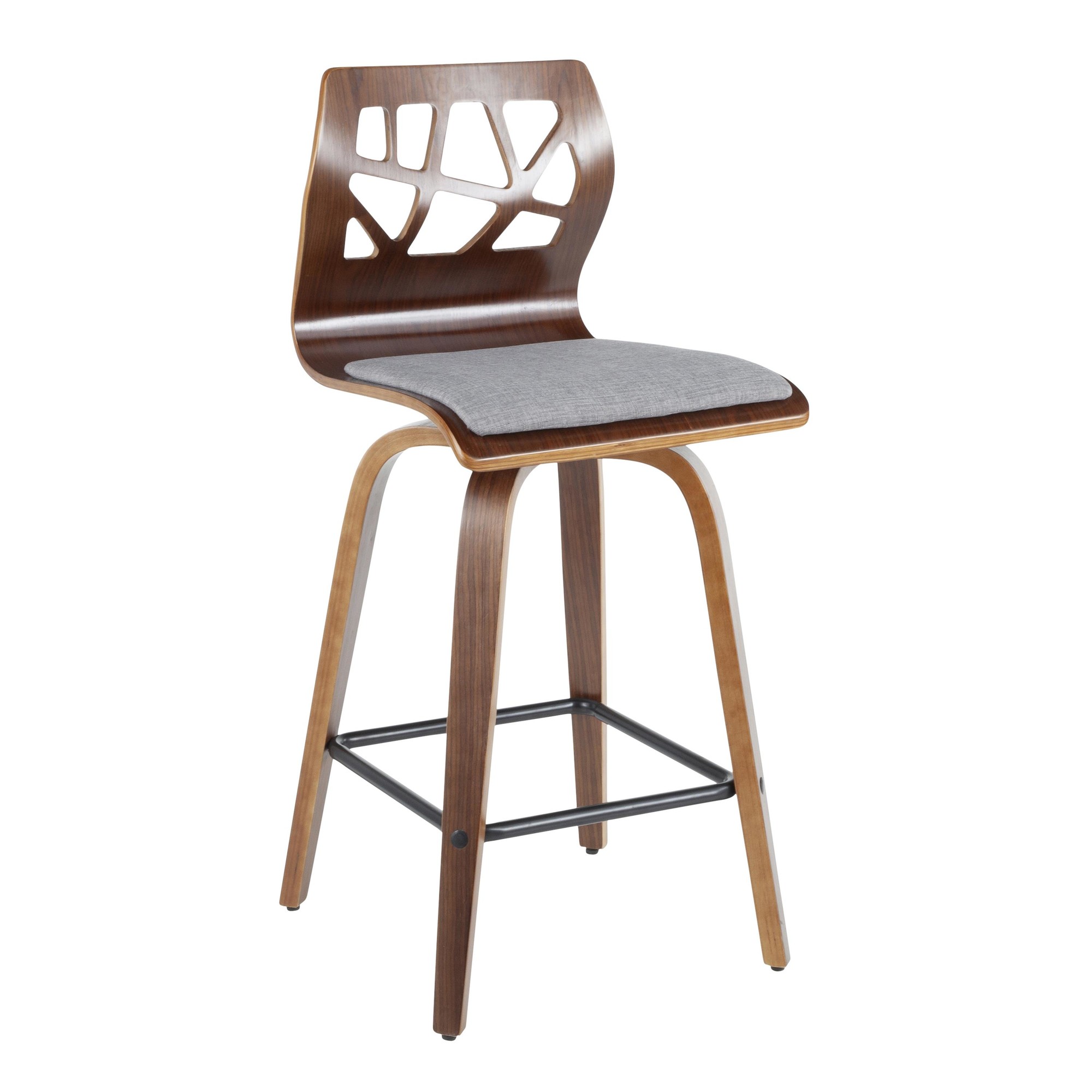 Folia-Mid-Century-Modern-Walnut-Wood-Light-Grey-Counter-Stools-Set-of-2-9