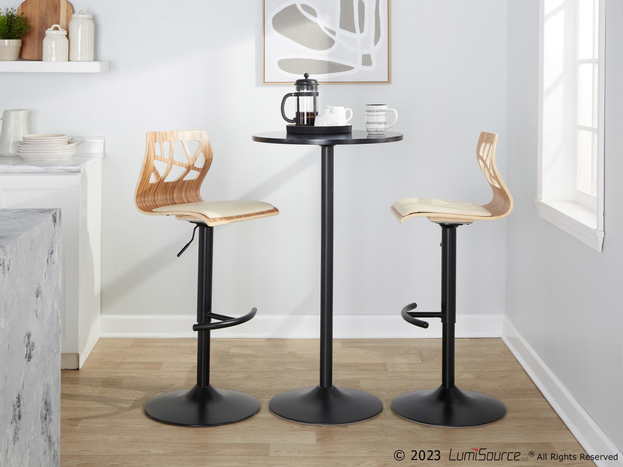 Folia-Mid-Century-Modern-Zebra-Wood-Barstool-Cream-Faux-Leather-Set-of-2-3