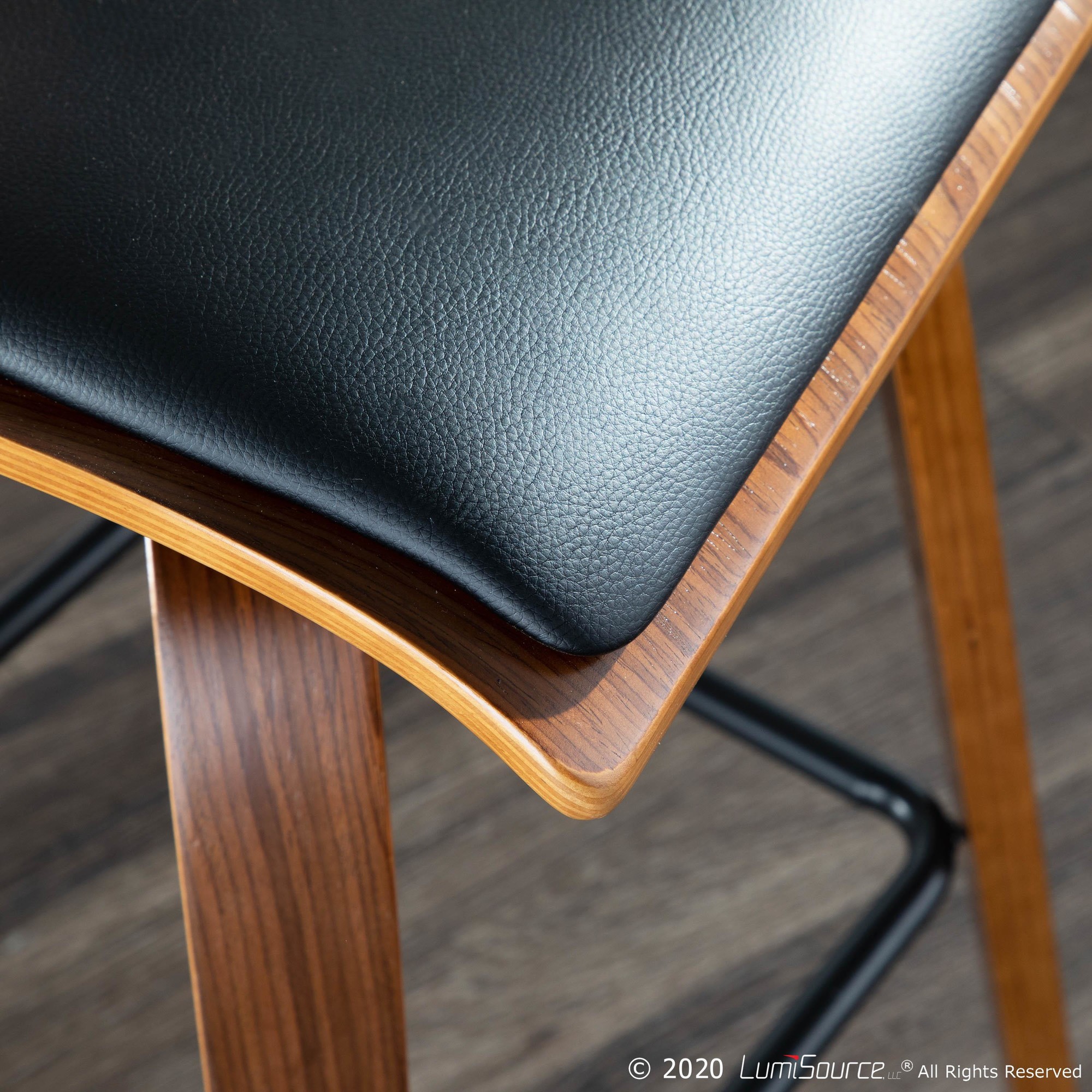 Folia-Walnut-Black-Faux-Leather-Mid-Century-Counter-Stools-Set-of-2-4