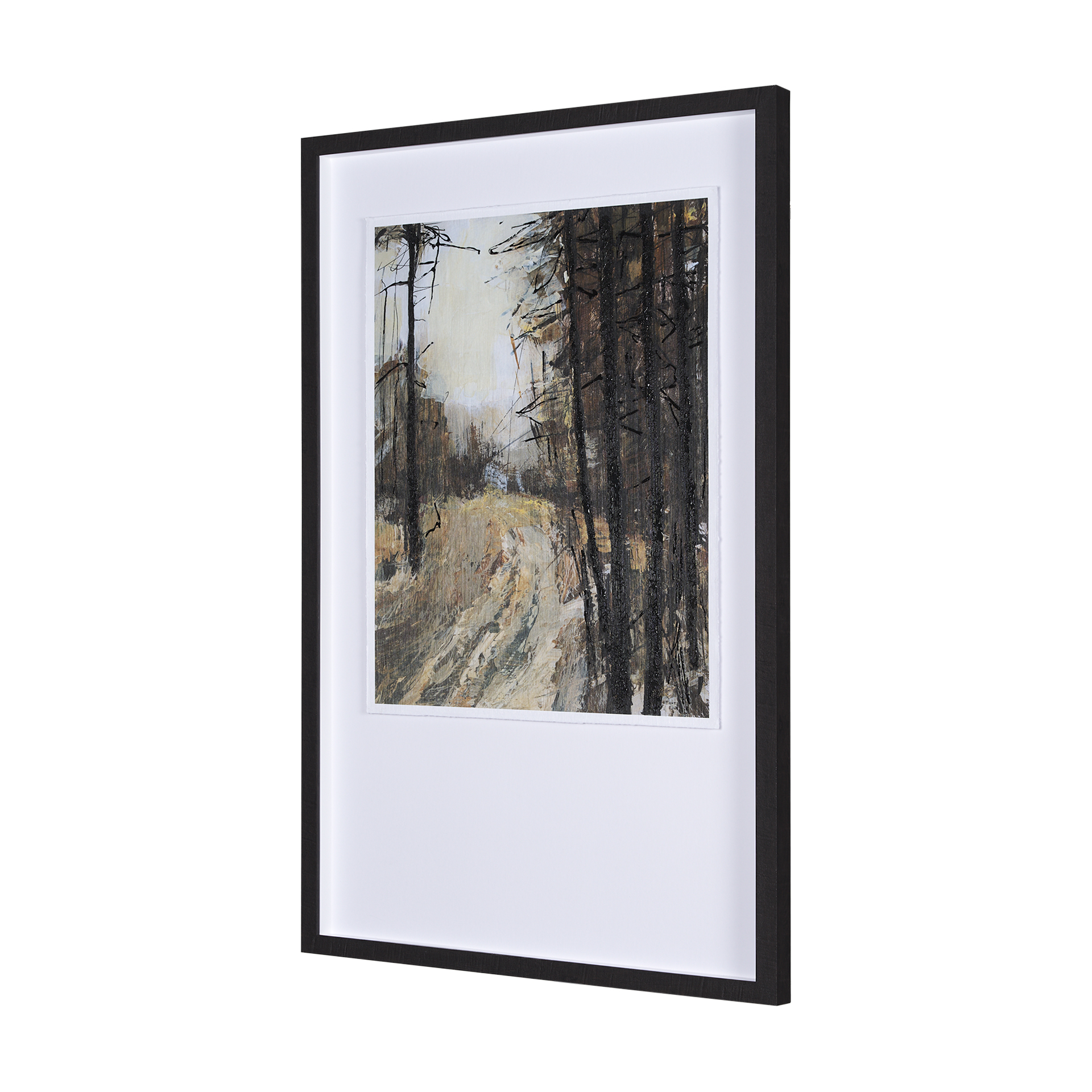 Forest-View-I-by-Mercana-Studio-a-Hand-Embelished-Textured-Framed-Art-Print-Matted-under-Glass-2