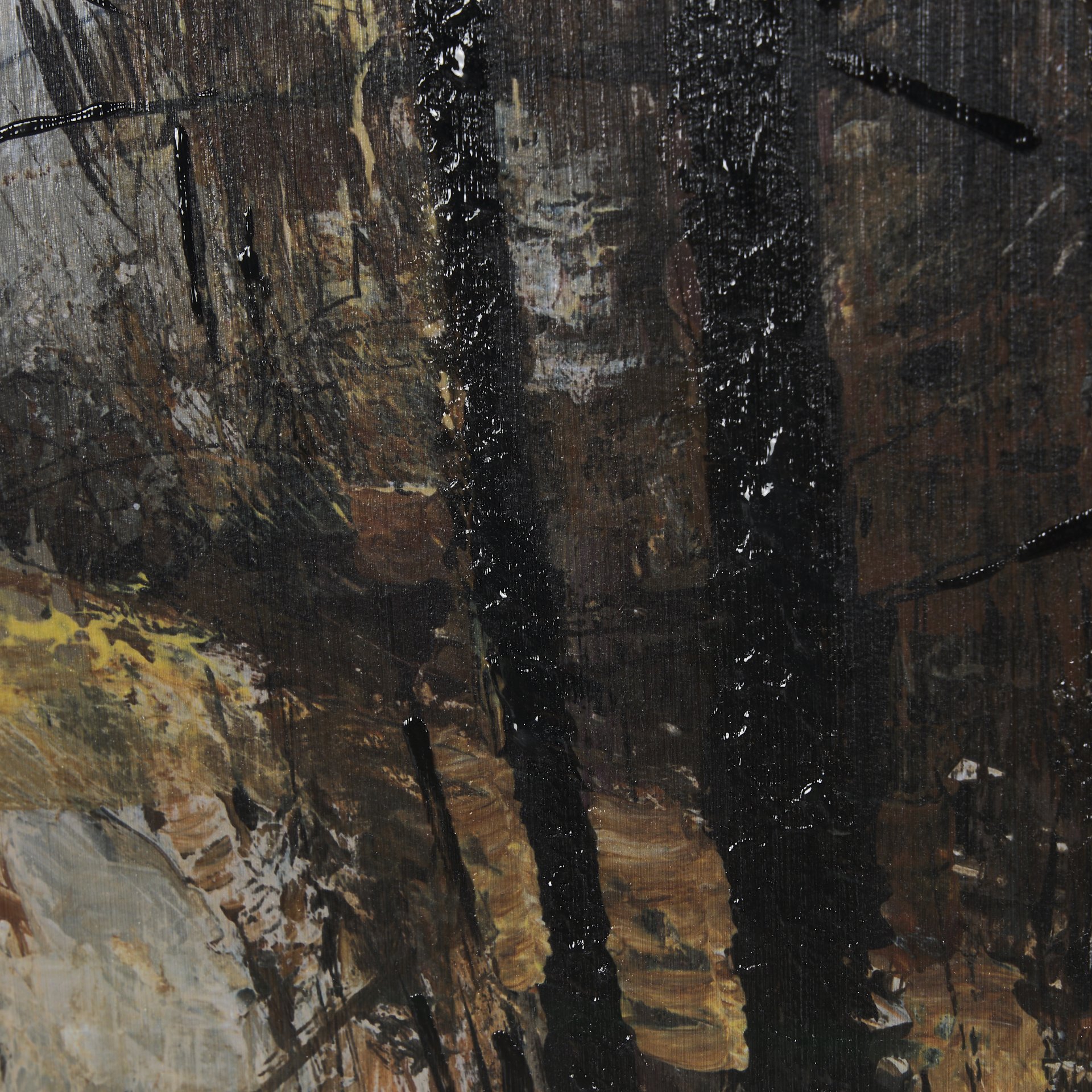Forest-View-II-by-Mercana-Studio-a-Hand-Embelished-Textured-Framed-Art-Print-Matted-under-Glass-7
