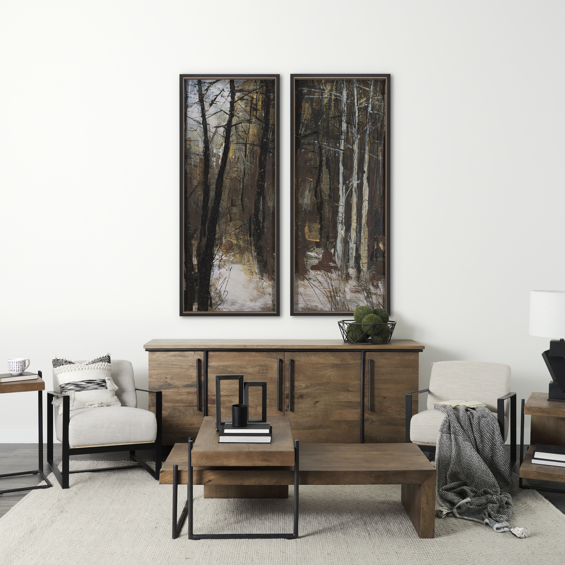Forest-View-V-by-Mercana-Studio-a-Hand-Embelished-Textured-Framed-Art-Print-1