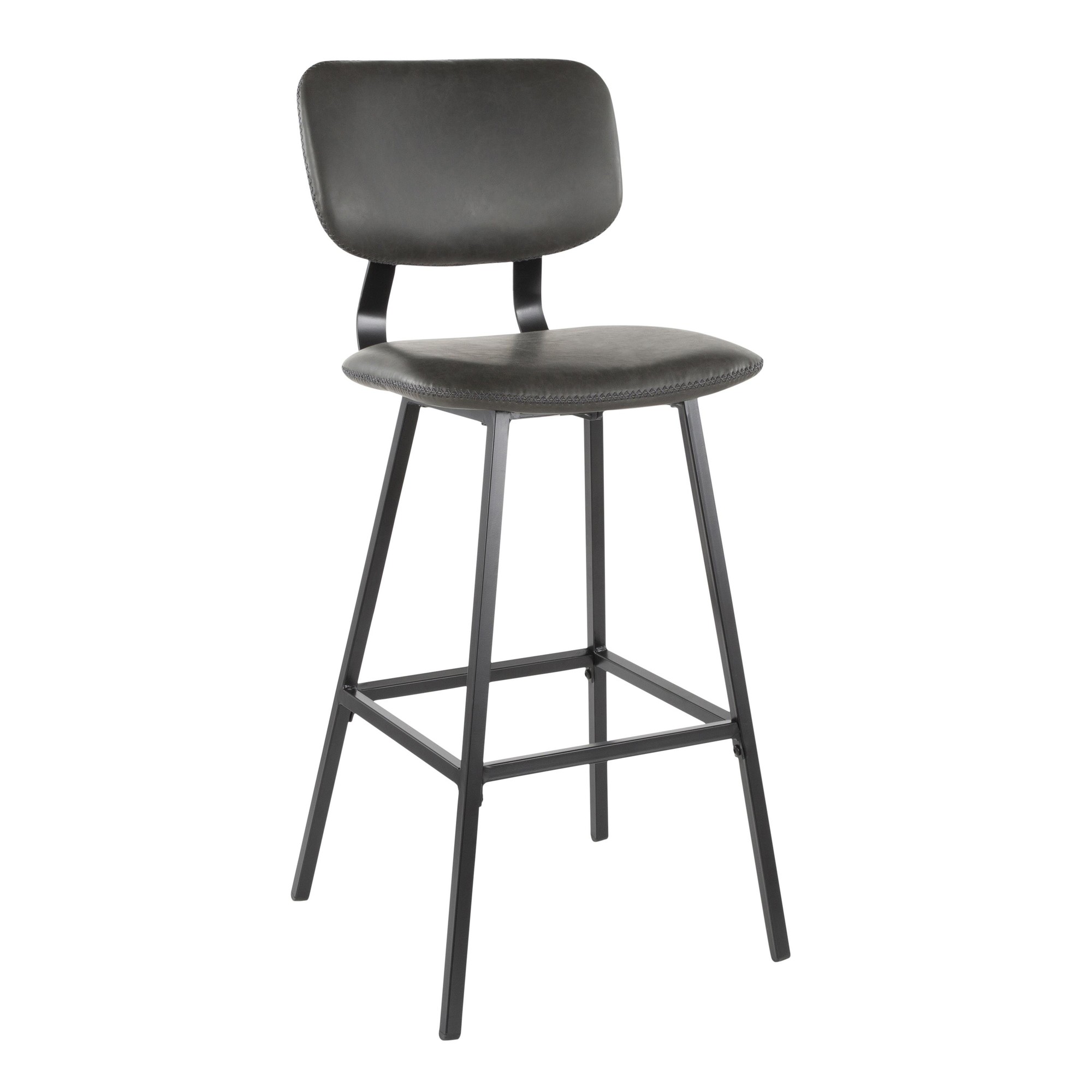 Foundry-Black-Metal-Grey-Faux-Leather-Contemporary-Barstool-Set-of-2-3