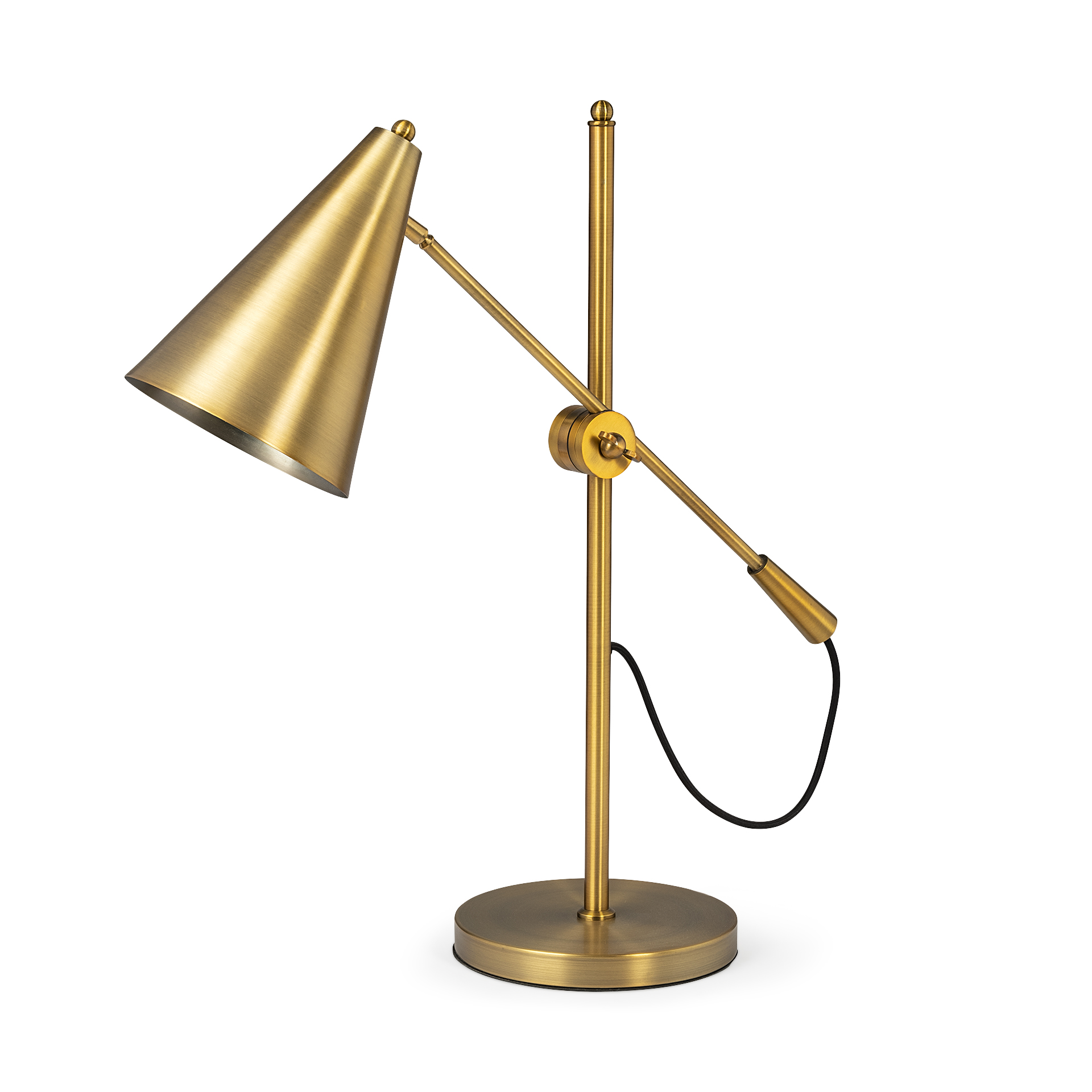 Fragon-I-26H-Gold-Tone-Metal-Adjustable-Cone-Shade-Table-Lamp