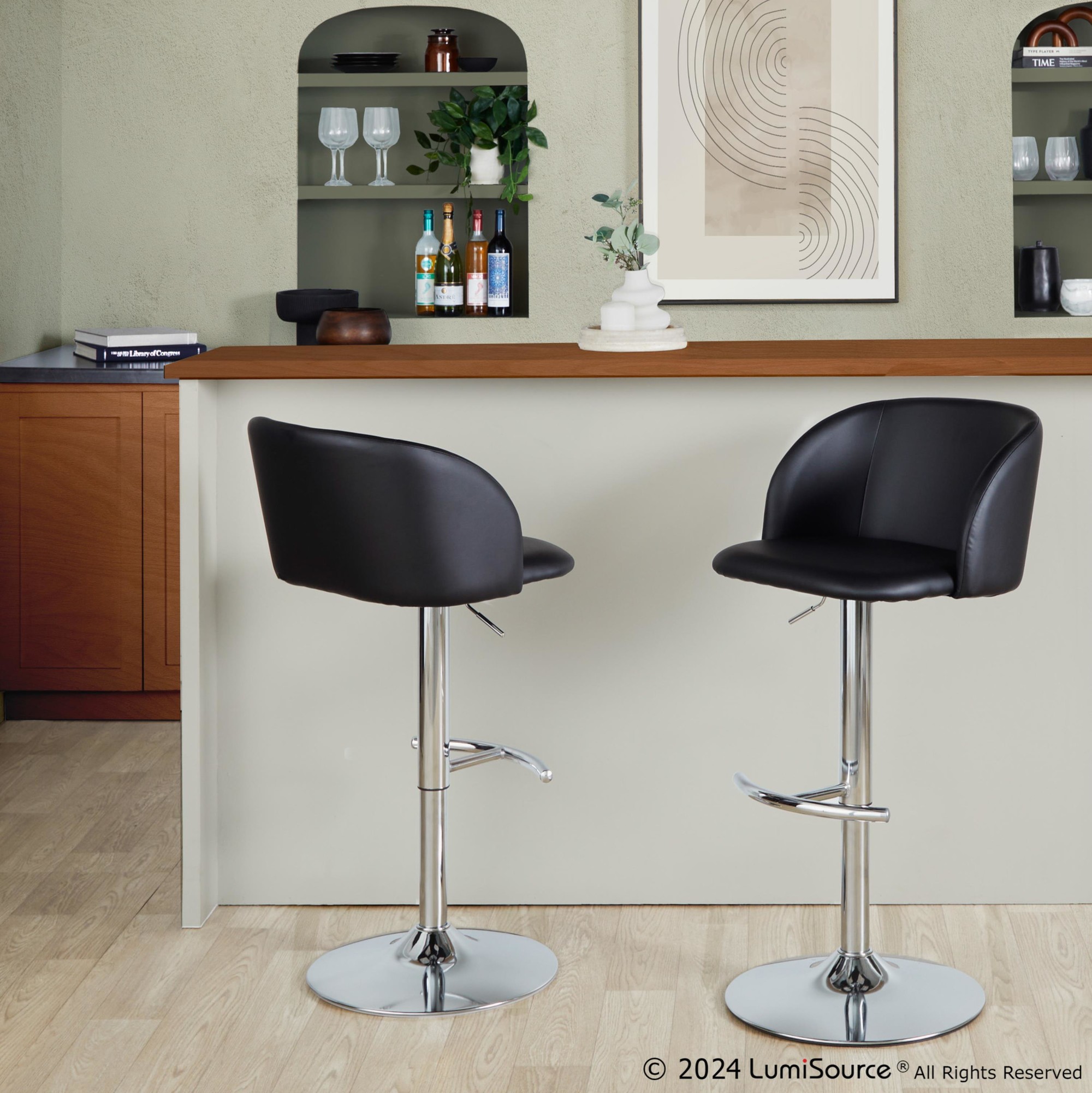 Fran-Black-Faux-Leather-Chrome-Contemporary-Adjustable-Barstool-Set-of-2-1