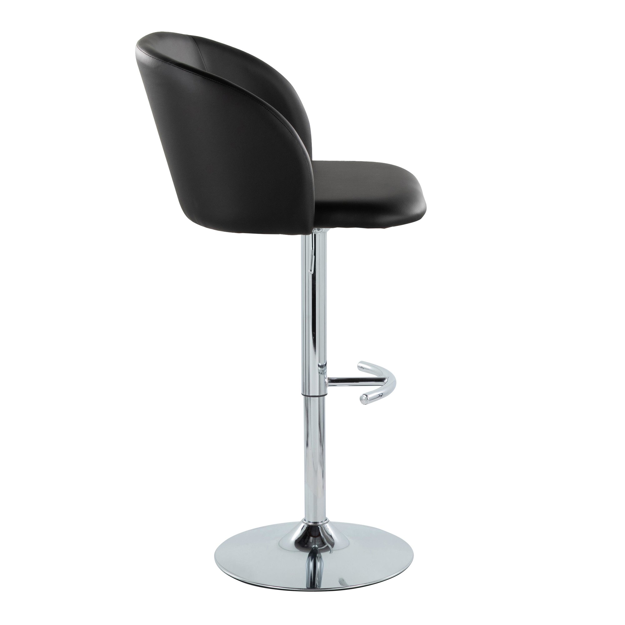 Fran-Black-Faux-Leather-Chrome-Contemporary-Adjustable-Barstool-Set-of-2-4
