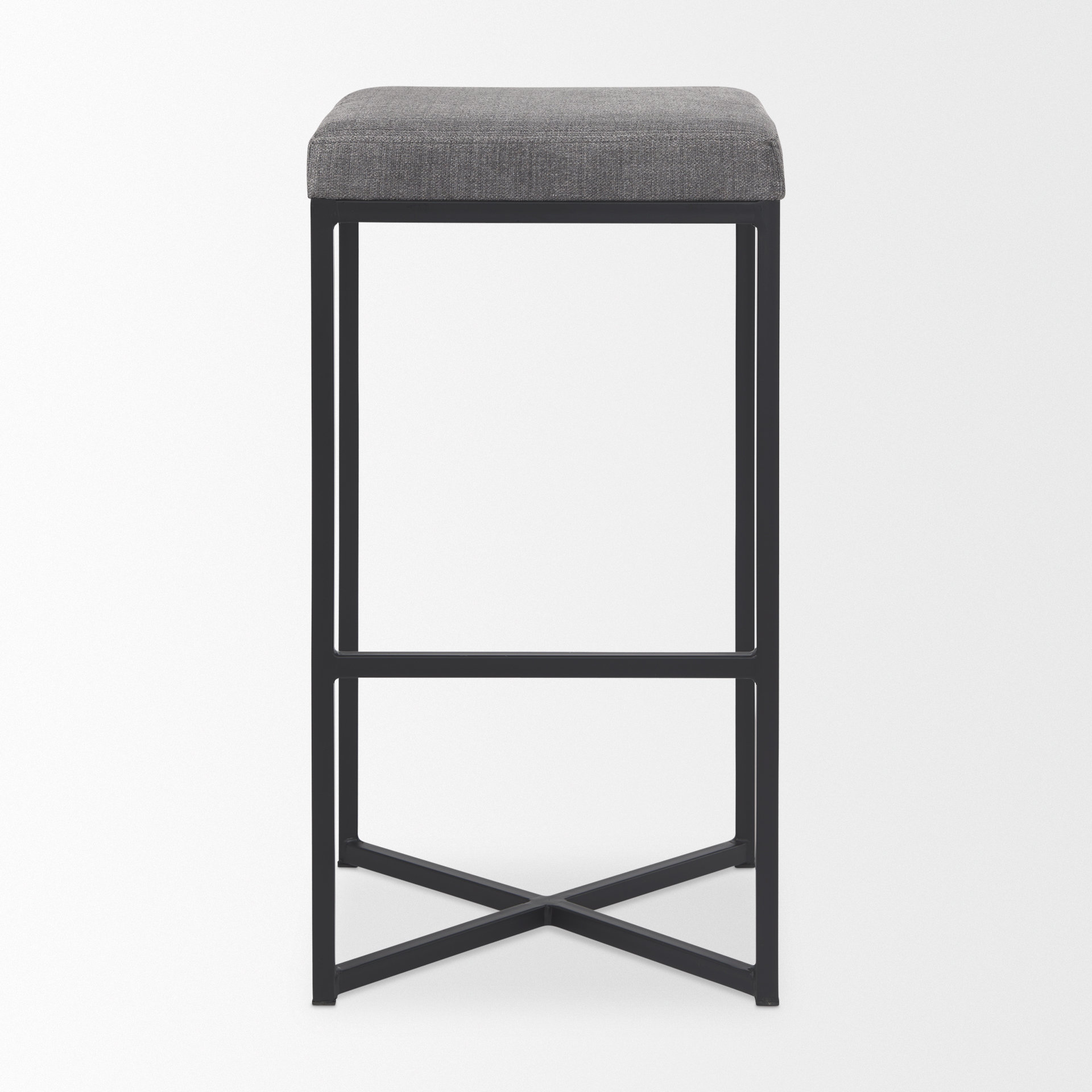 Frodo-16.5L-x-16.5W-x-29.75H-Gray-Fabric-Seat-WBlack-Iron-Frame-Bar-Stool-2