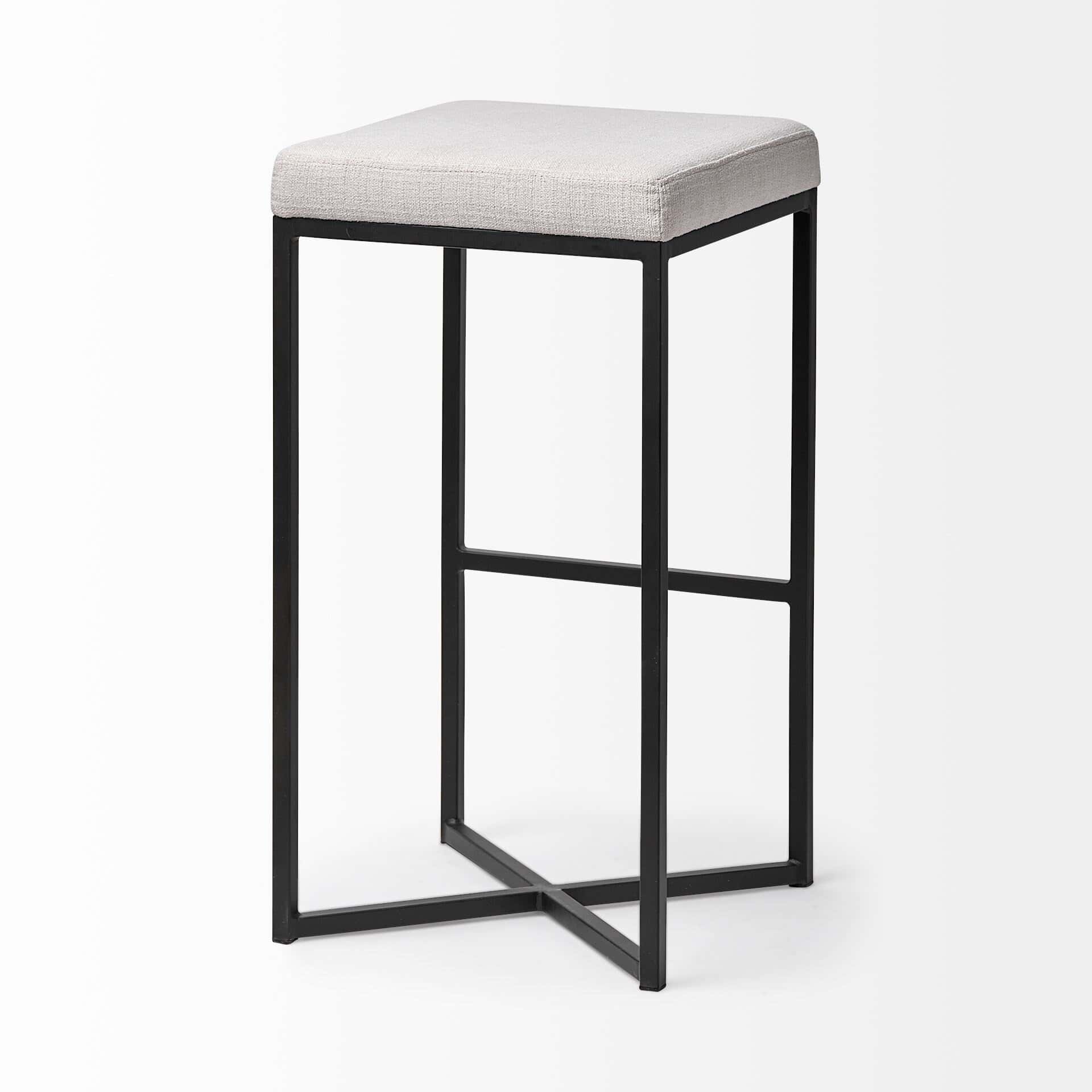 Frodo-29.75-Seat-Height-White-Fabric-Seat-Black-Metal-Base-Stool-5