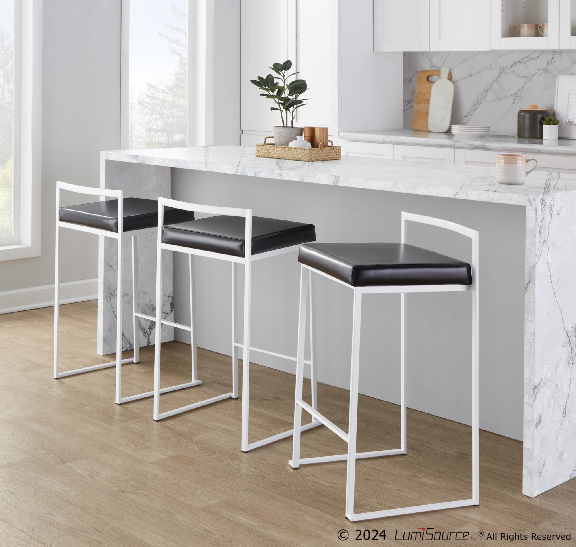 Fuji-26-Inch-Contemporary-Stackable-Counter-Stool-in-White-Metal-and-Black-Faux-Leather-Set-of-3-Set-of-3-2