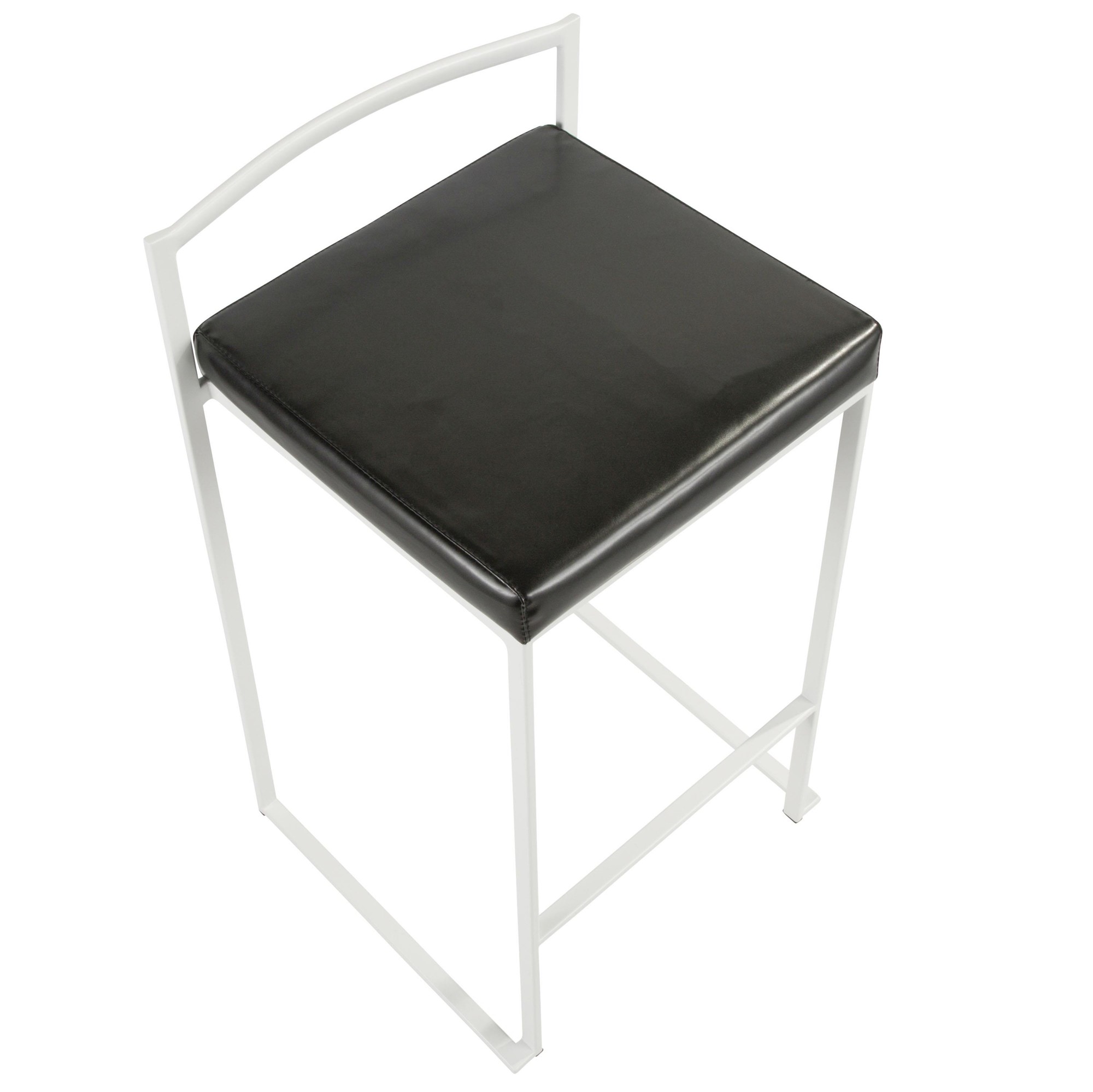 Fuji-26-Inch-Contemporary-Stackable-Counter-Stool-in-White-Metal-and-Black-Faux-Leather-Set-of-3-Set-of-3-8