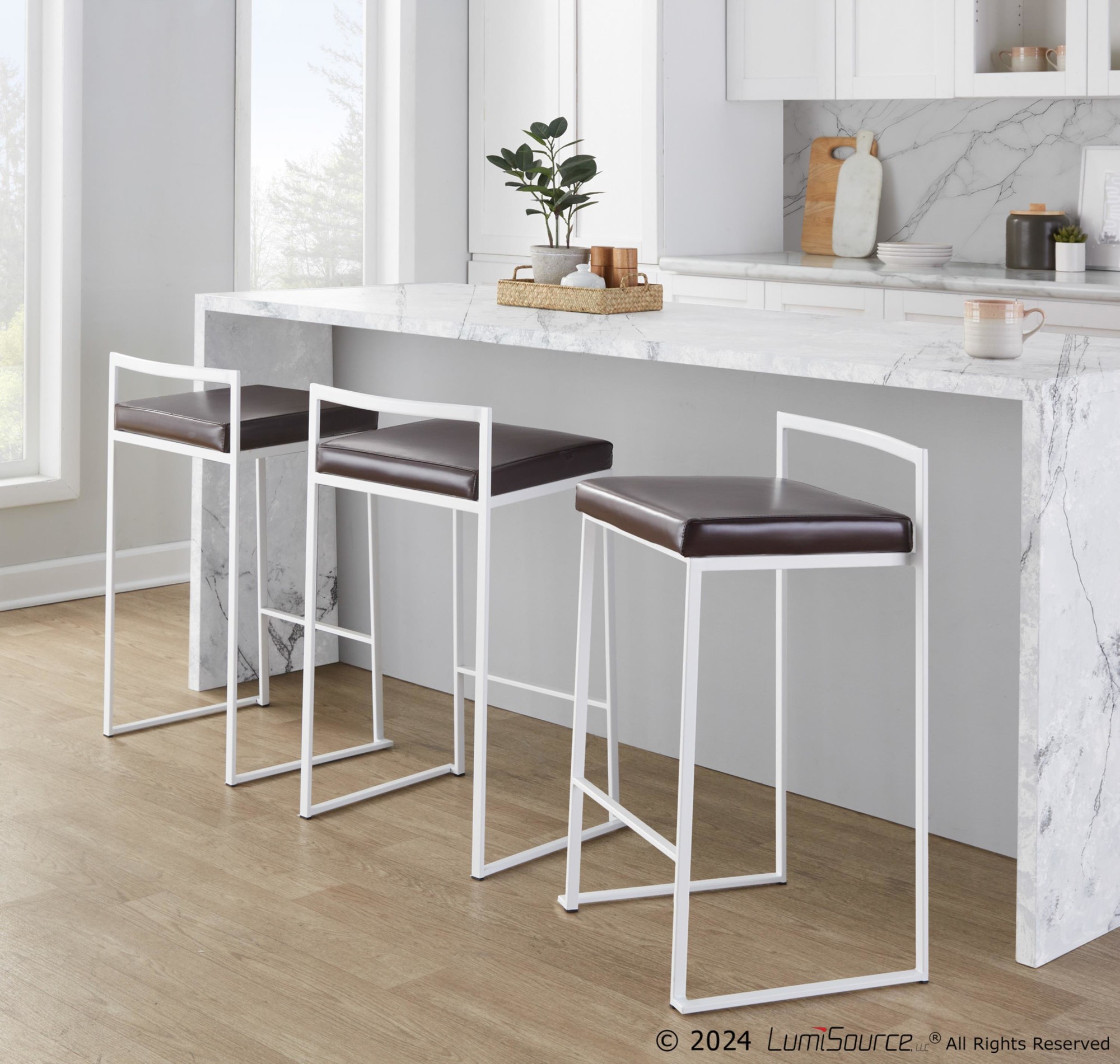 Fuji-26-White-Metal-Brown-Faux-Leather-Contemporary-Stools-Set-of-3-2