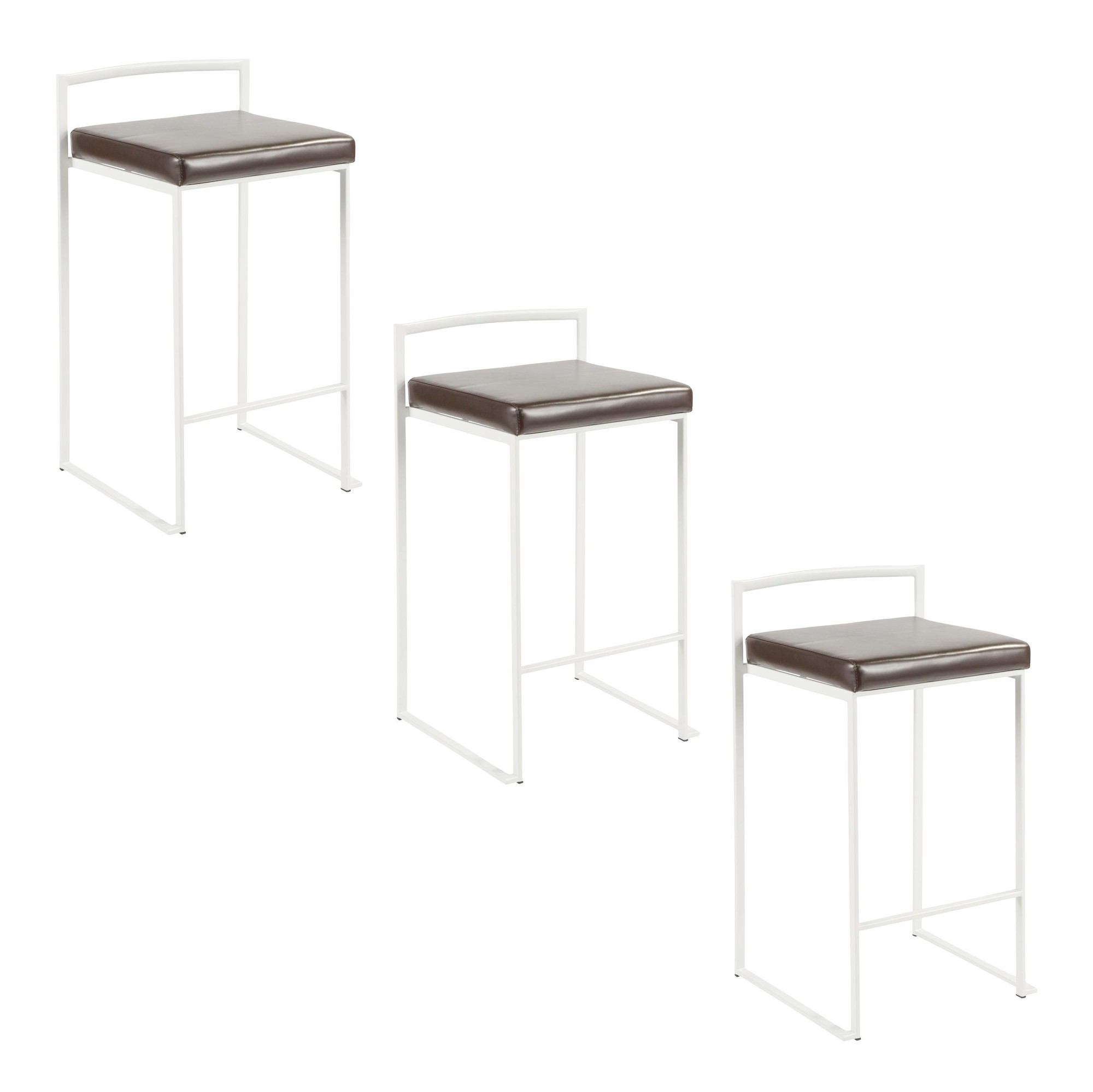 Fuji-26-White-Metal-Brown-Faux-Leather-Contemporary-Stools-Set-of-3-9