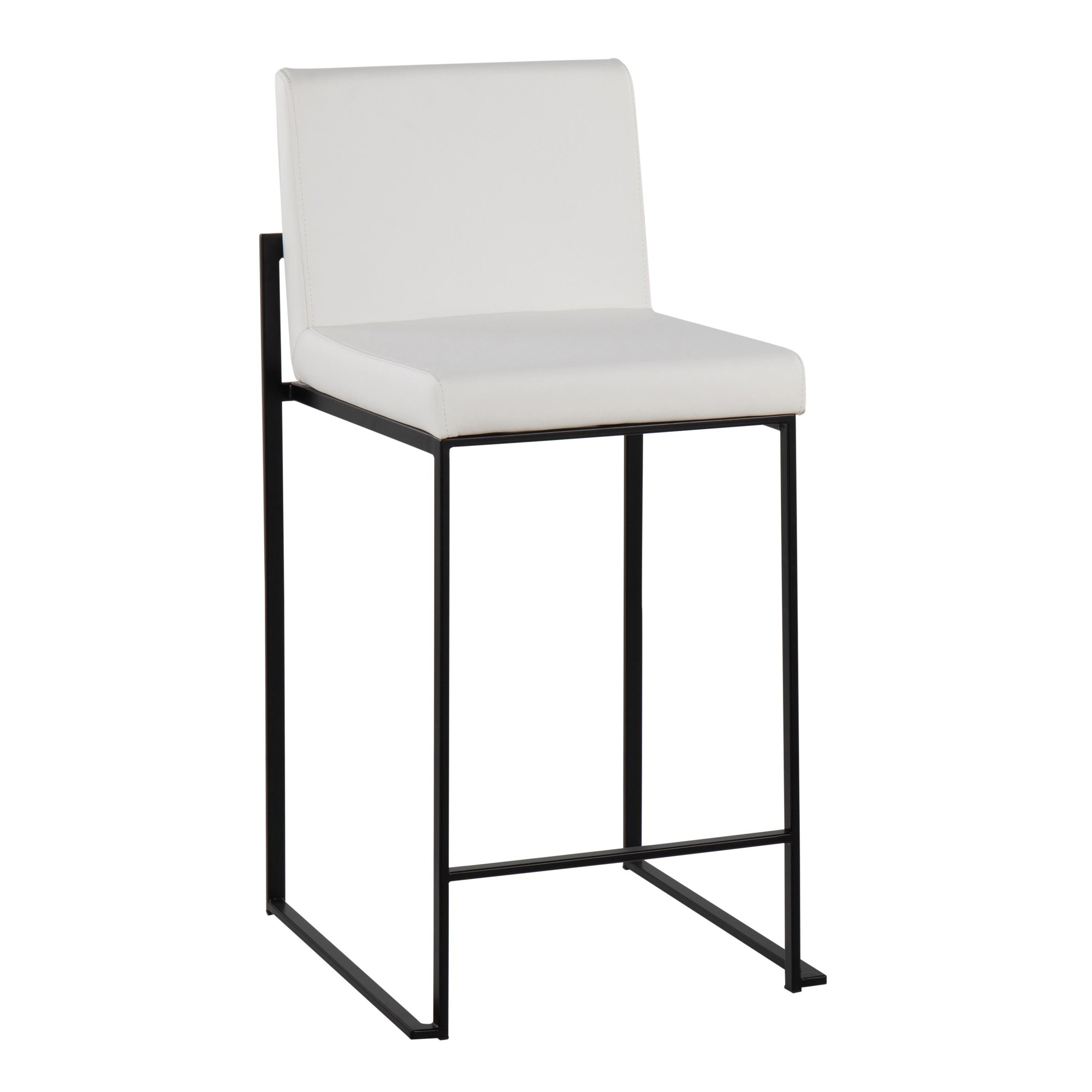 Fuji-26-inch-Black-Steel-White-Contemporary-Stools-Set-of-3