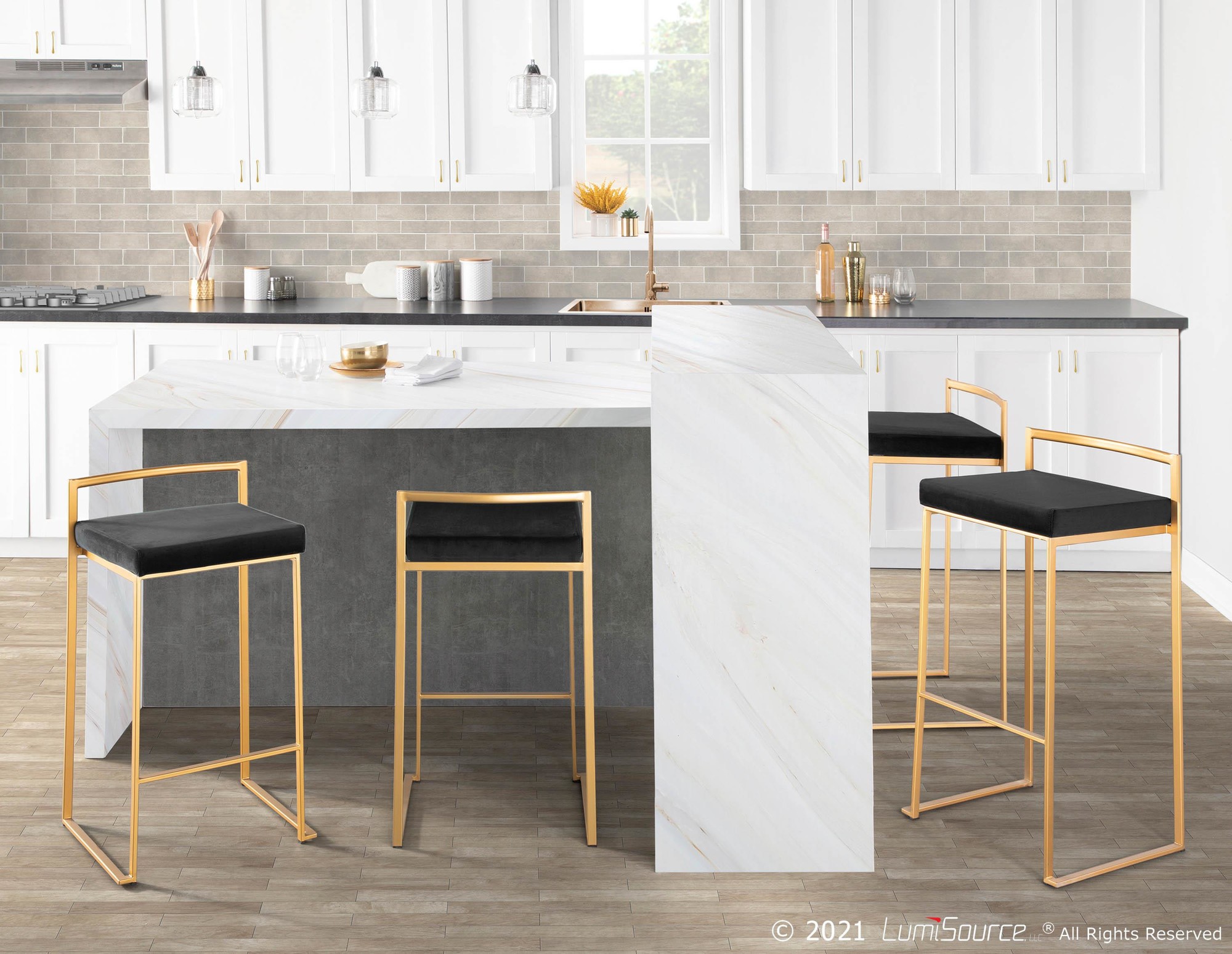 Fuji-30-Gold-Black-Velvet-Contemporary-Barstools-Set-of-3