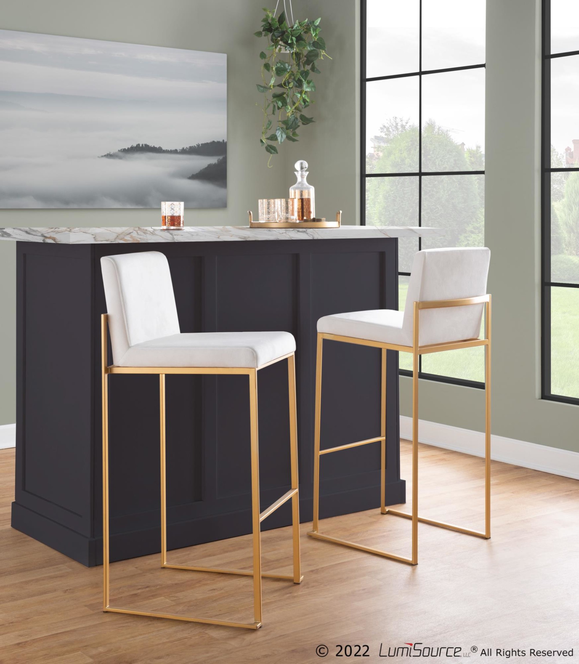 Fuji-30-Gold-Steel-White-Velvet-Contemporary-Barstool-Set-of-3