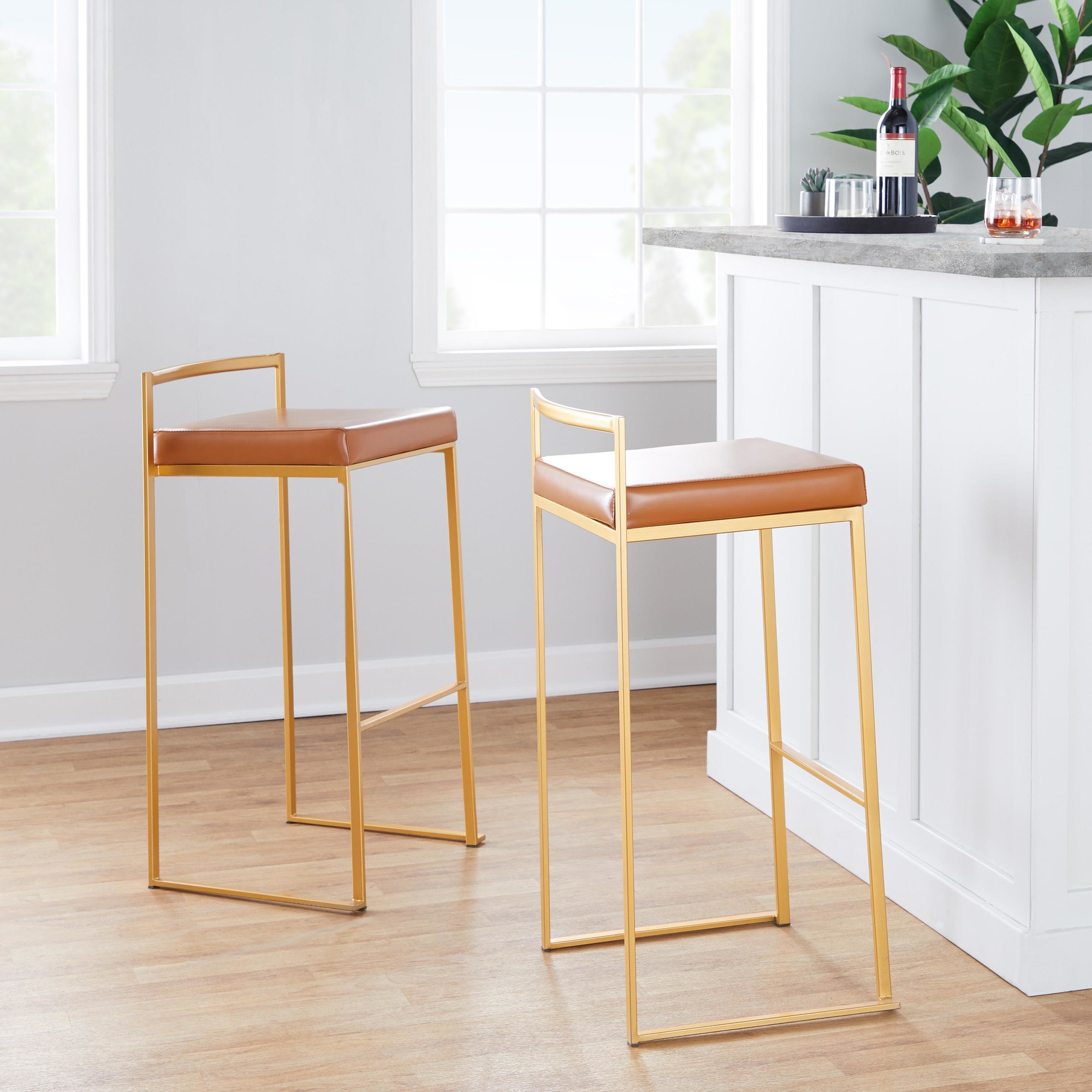 Fuji-30-Gold-and-Camel-Contemporary-Barstools-Set-of-3