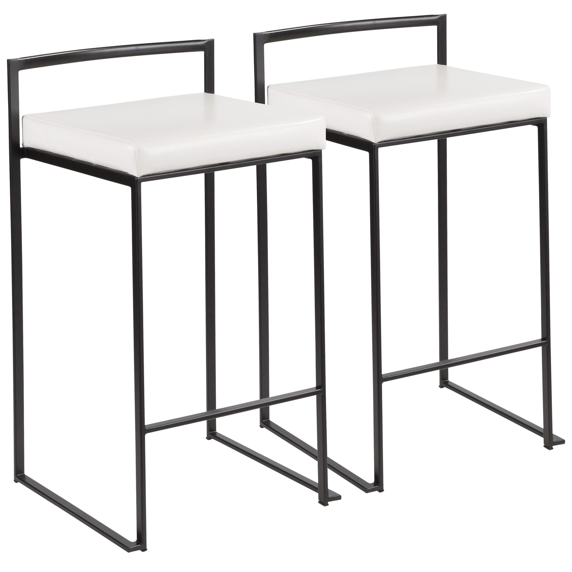 Fuji-Black-Contemporary-Stackable-Counter-Stools-White-Faux-Leather-Set-of-2-5