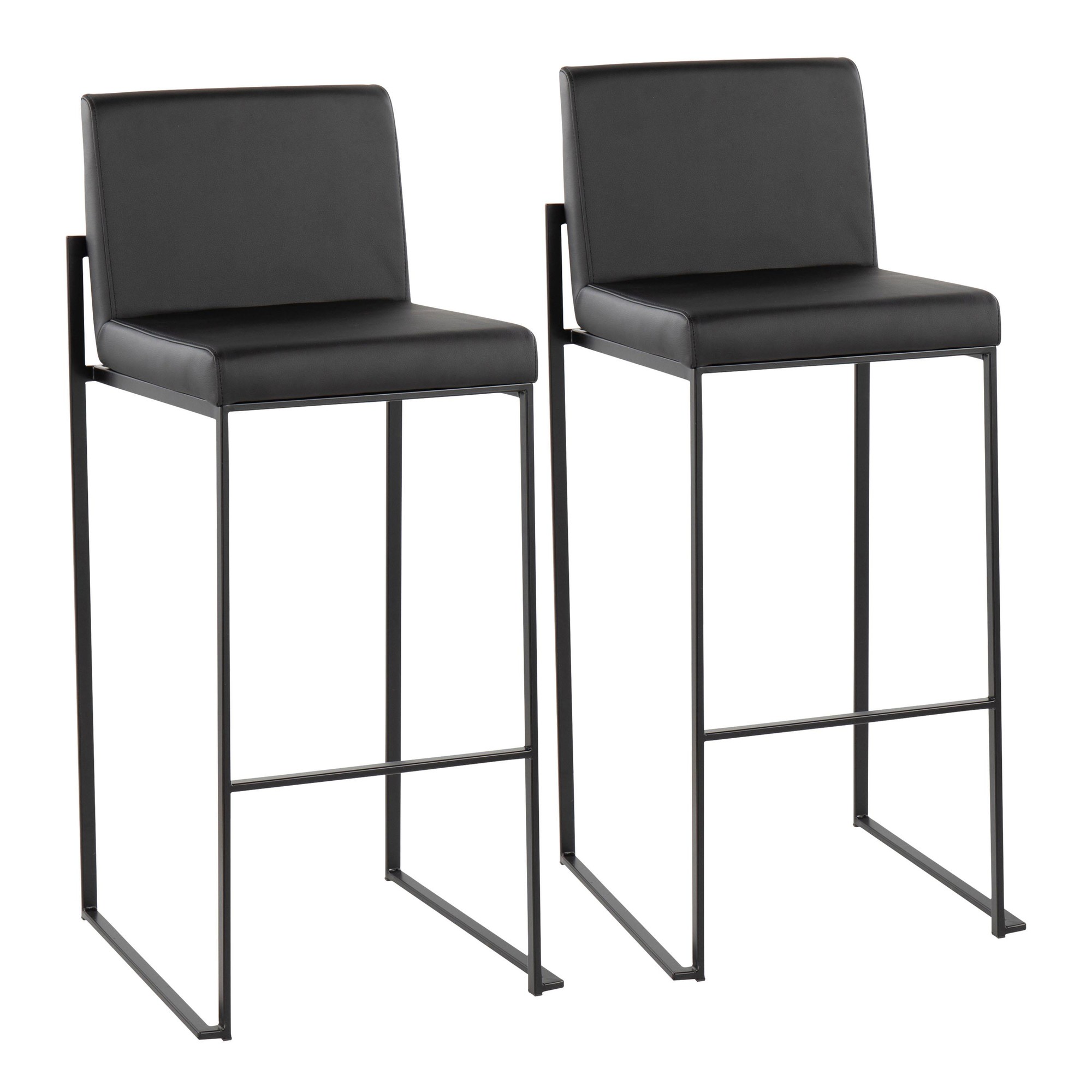 Fuji-Black-Faux-Leather-Contemporary-High-Back-Barstools-Set-of-2-1