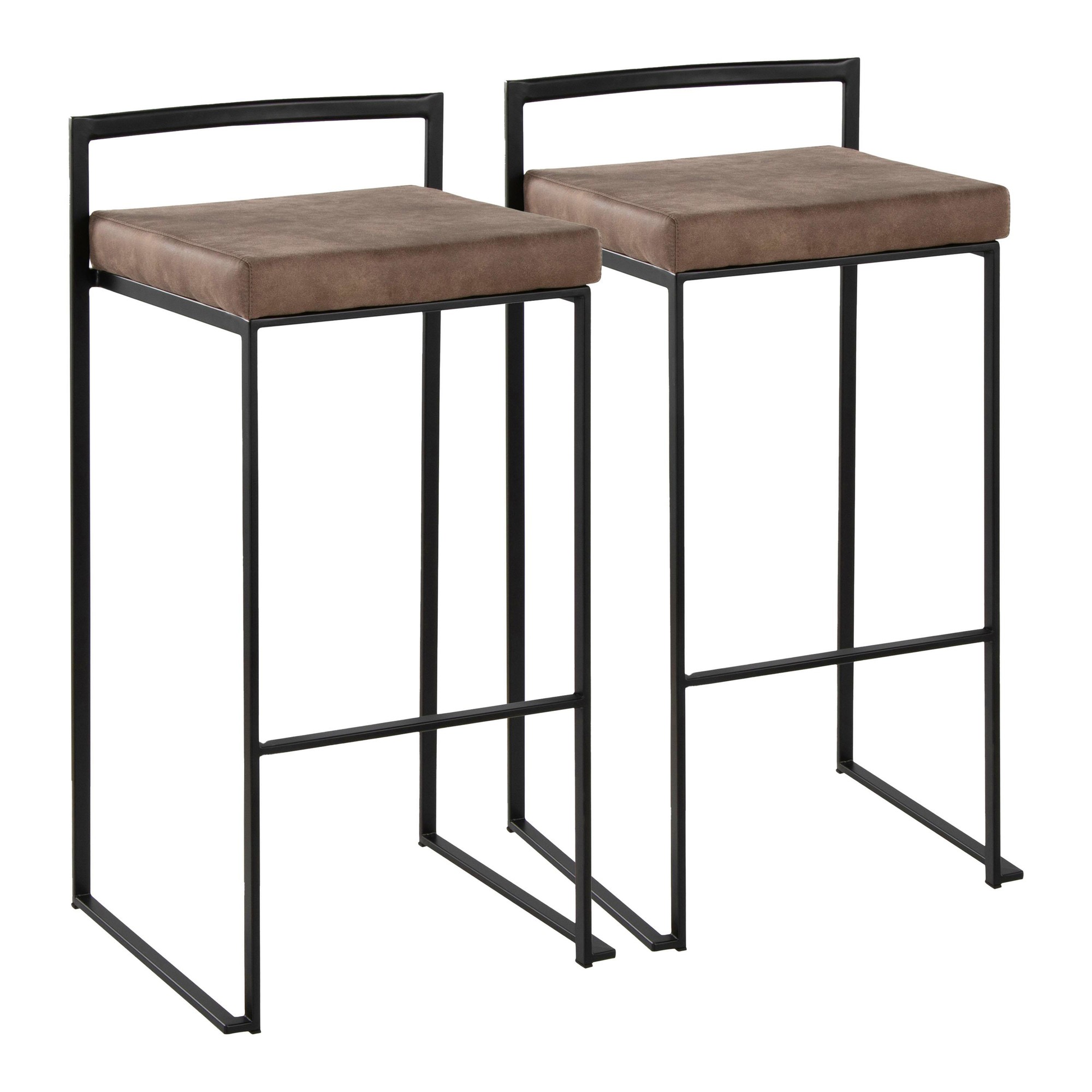 Fuji-Black-Metal-Brown-Cowboy-Fabric-Contemporary-Barstools-Set-of-2-1