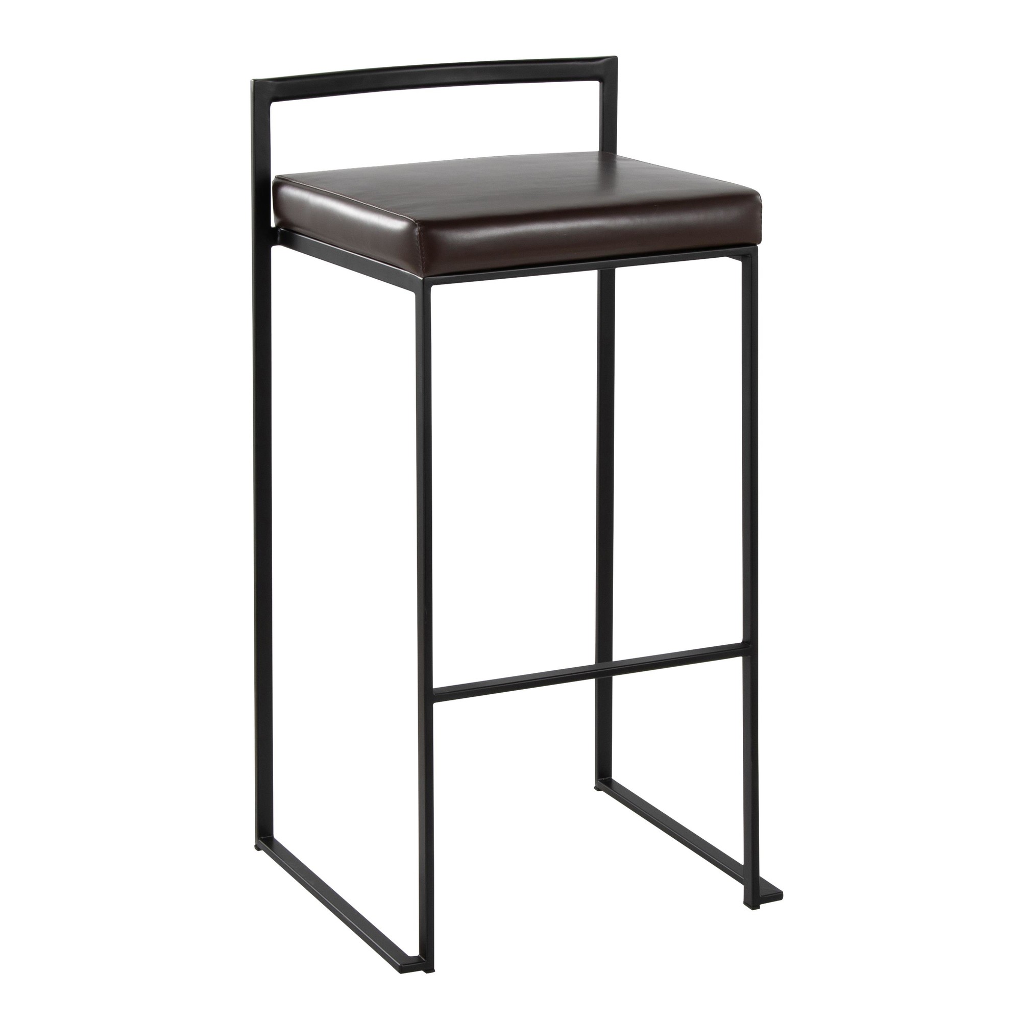 Fuji-Black-Metal-Brown-Faux-Leather-Contemporary-Barstools-Set-of-2-2