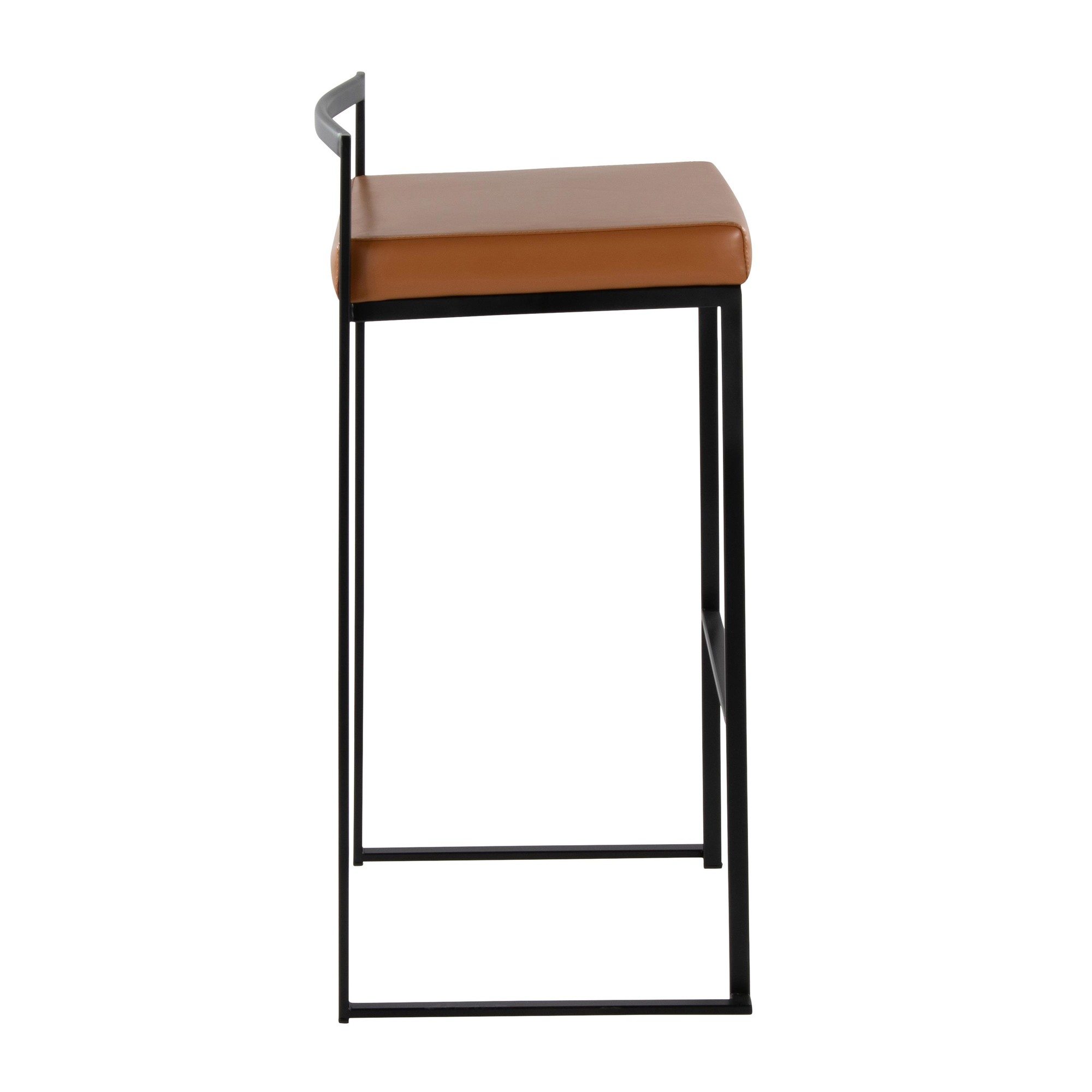 Fuji-Black-Metal-Camel-Contemporary-Stackable-Barstools-30-Set-of-2-3