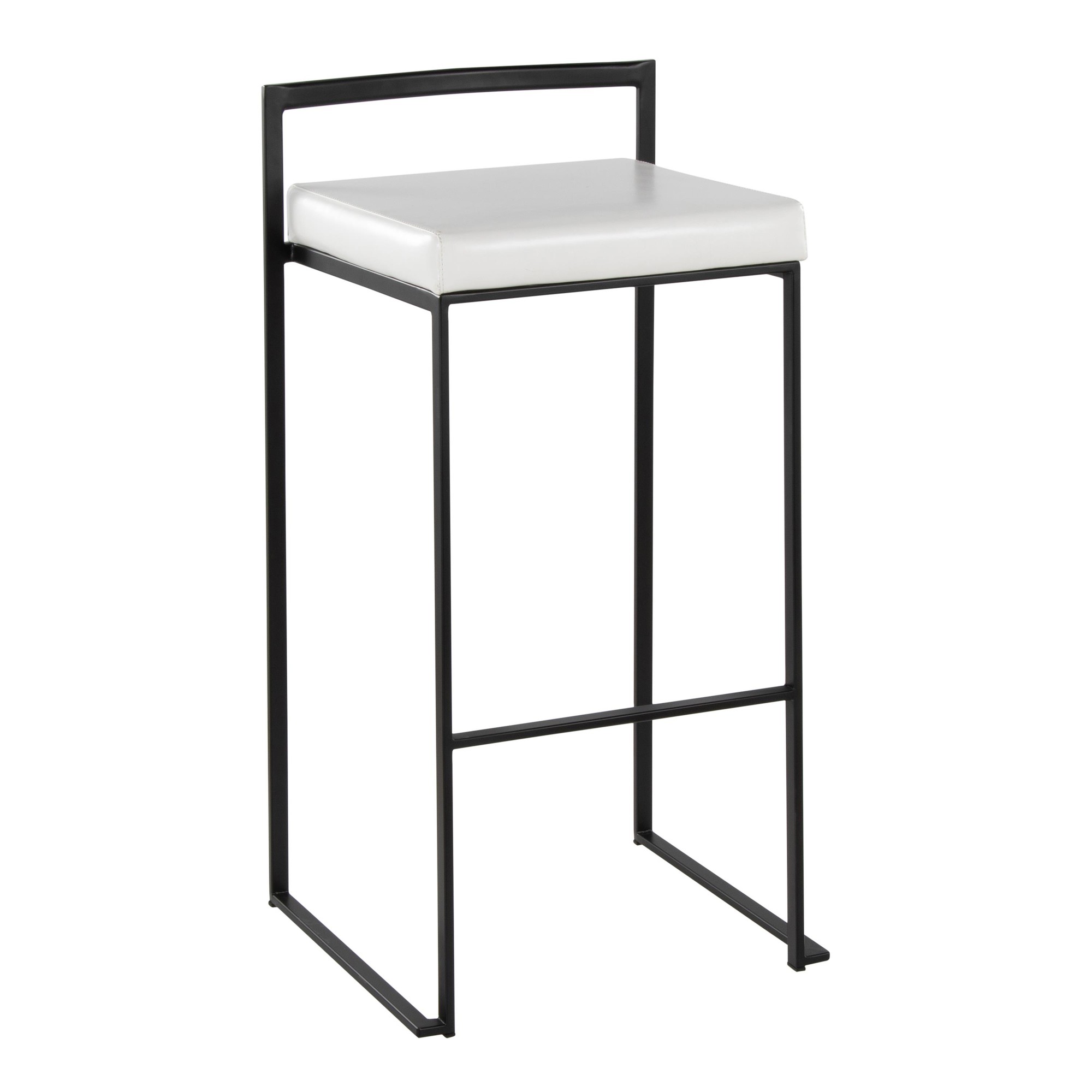 Fuji-Black-Metal-White-Faux-Leather-Contemporary-Stackable-Barstools-Set-of-2-2