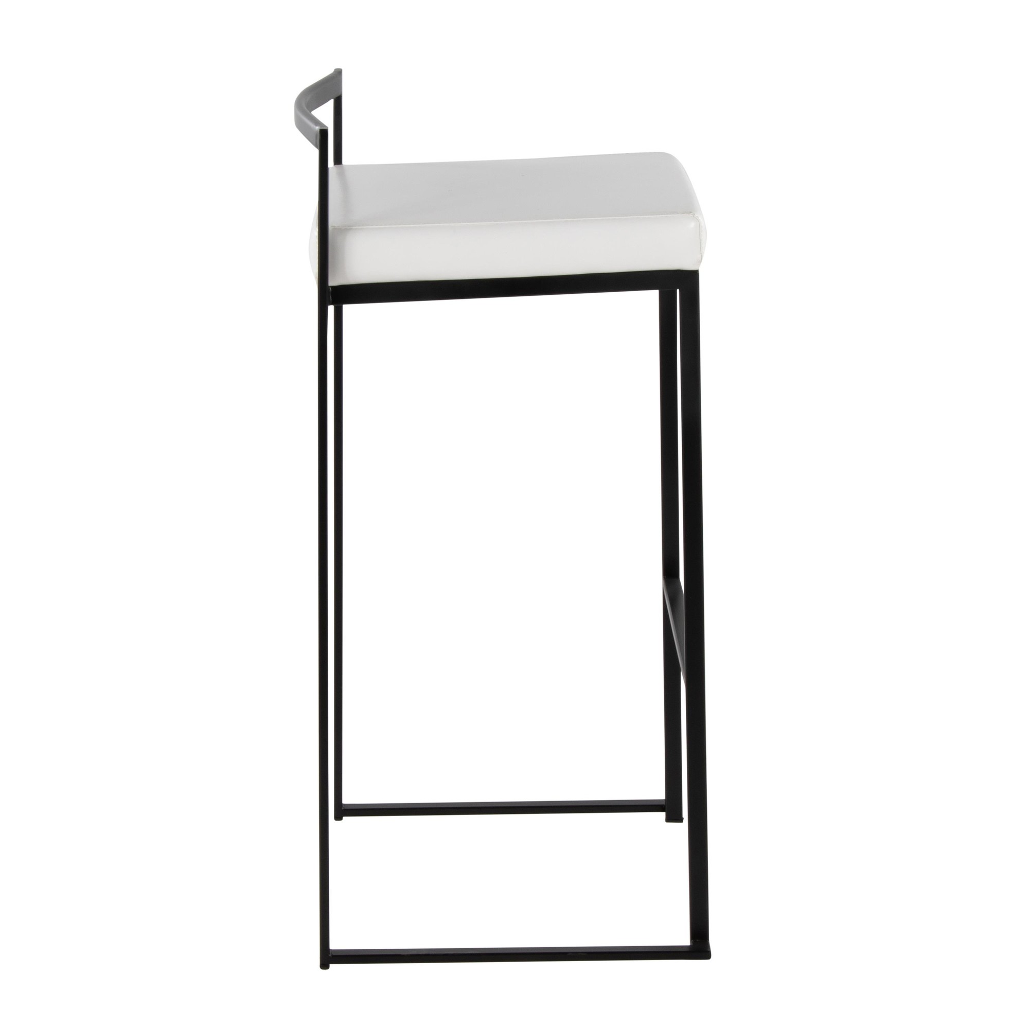 Fuji-Black-Metal-White-Faux-Leather-Contemporary-Stackable-Barstools-Set-of-2-3