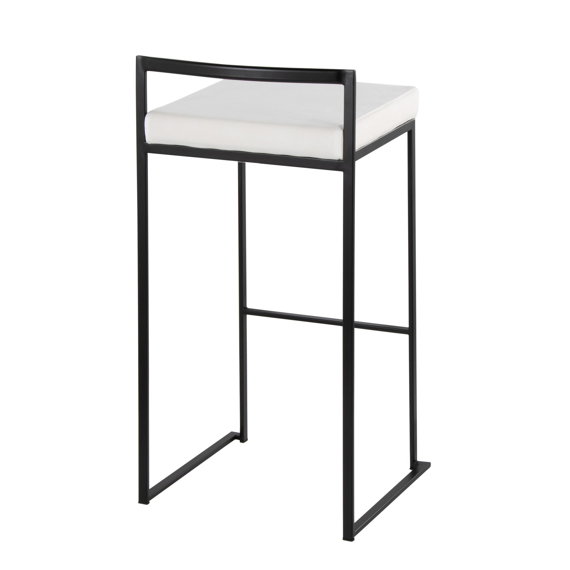 Fuji-Black-Metal-White-Velvet-Contemporary-Stackable-Barstools-Set-of-2-4