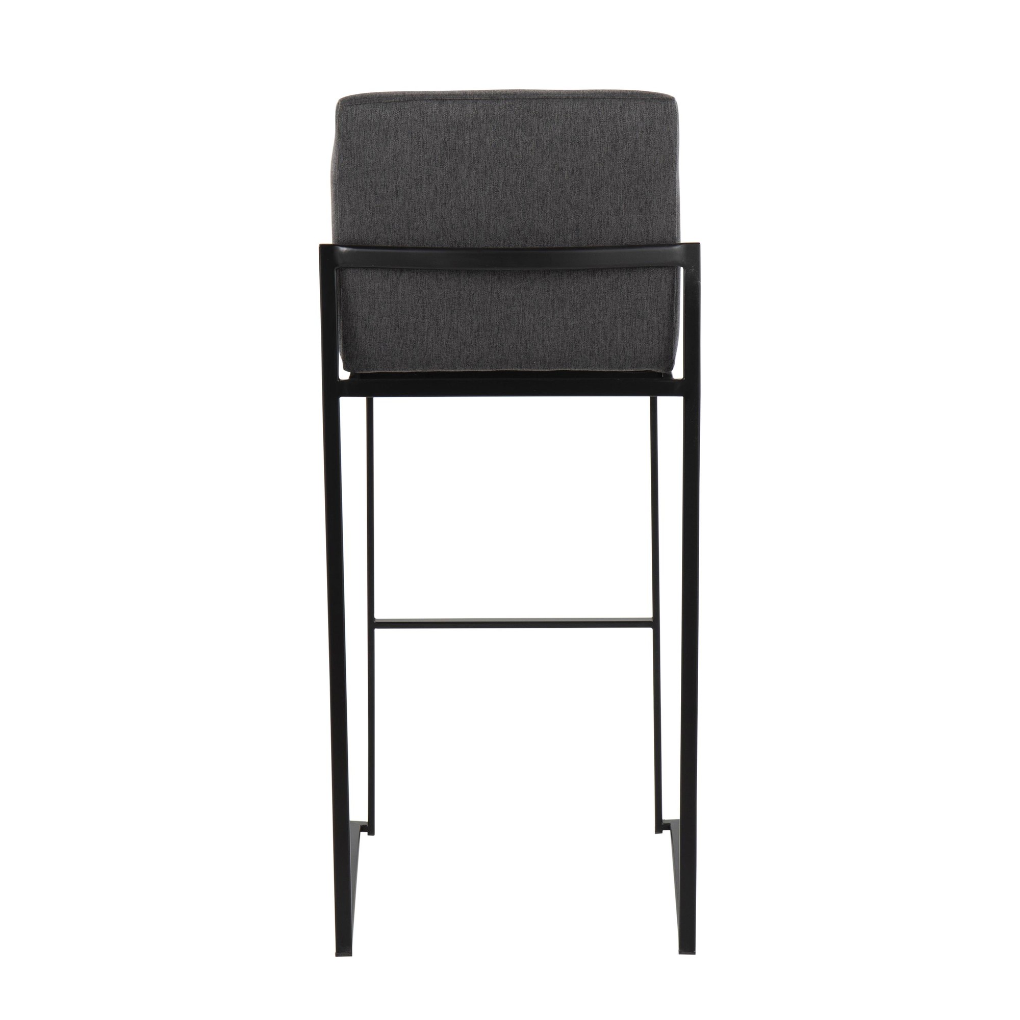 Fuji-Black-Steel-Charcoal-Fabric-Contemporary-Barstool-Set-of-2-4