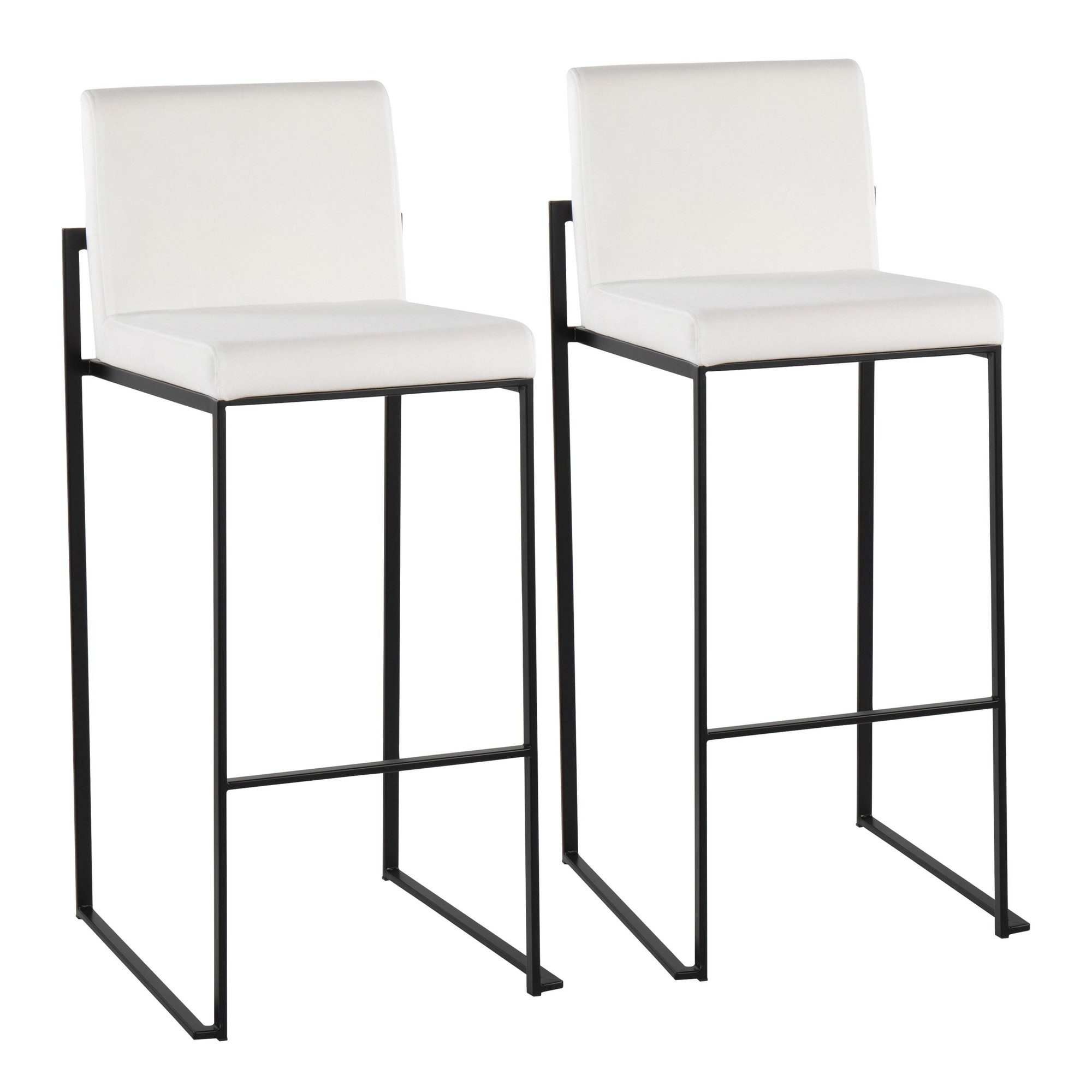 Fuji-Black-Steel-White-Velvet-Contemporary-Barstool-Set-of-2