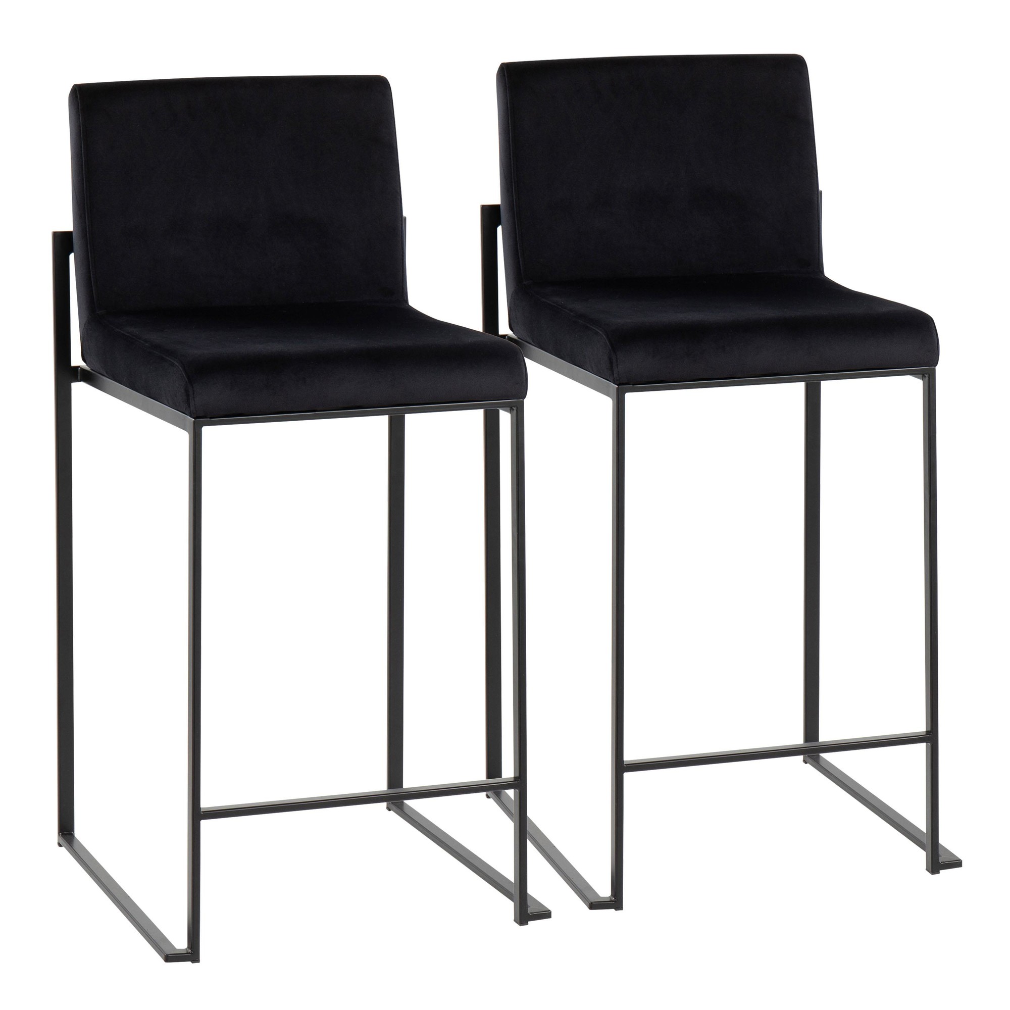 Fuji-Black-Steel-and-Velvet-Contemporary-Counter-Stools-Set-of-2
