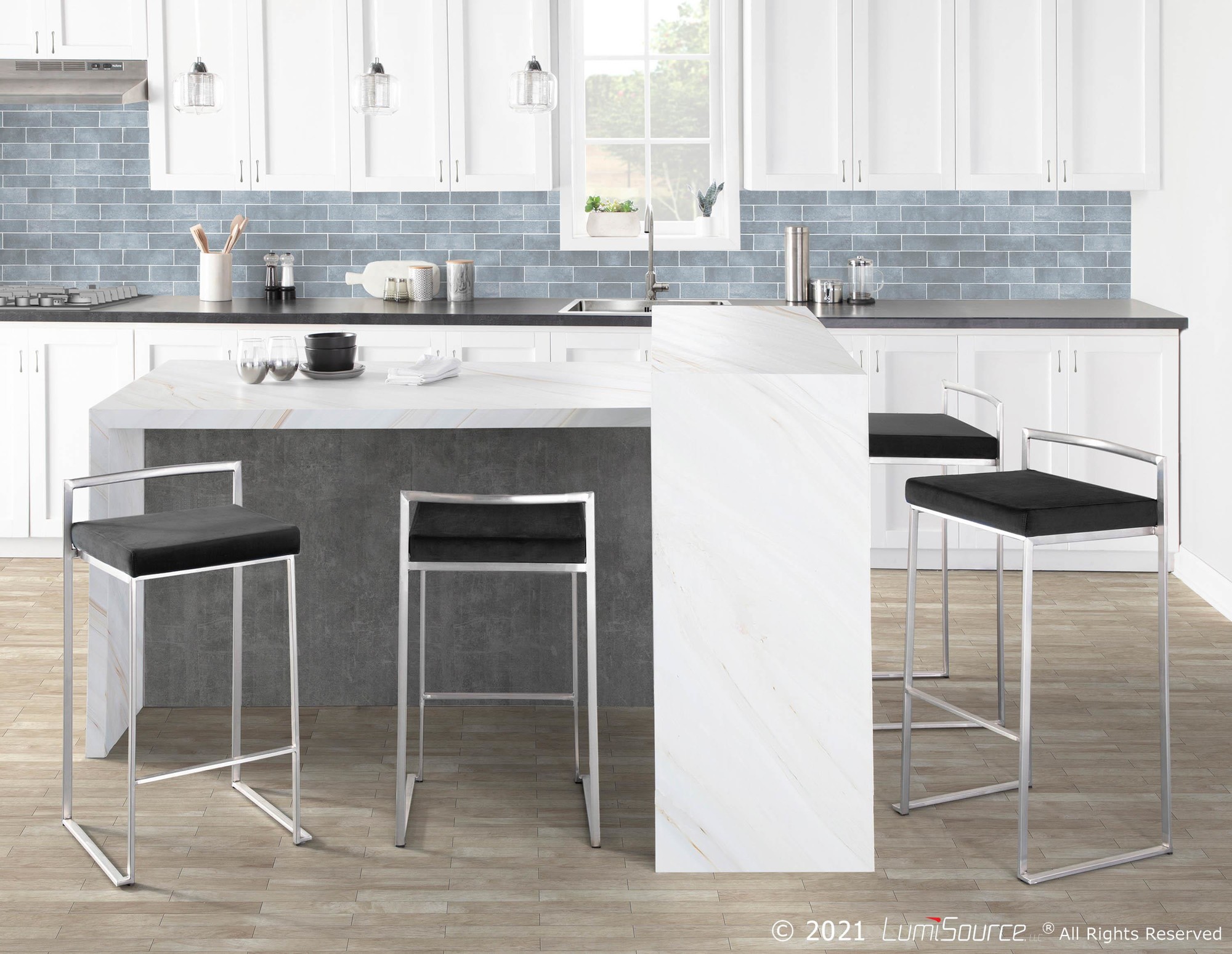 Fuji-Black-Velvet-Contemporary-Stainless-Steel-Stackable-Barstool-Set-of-2-4