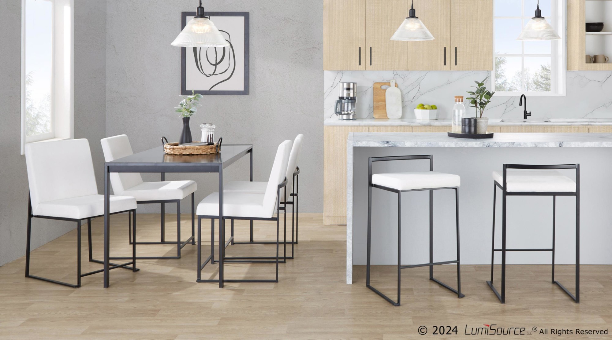 Fuji-Black-White-Velvet-Contemporary-Stackable-Counter-Stools-Set-of-2-3