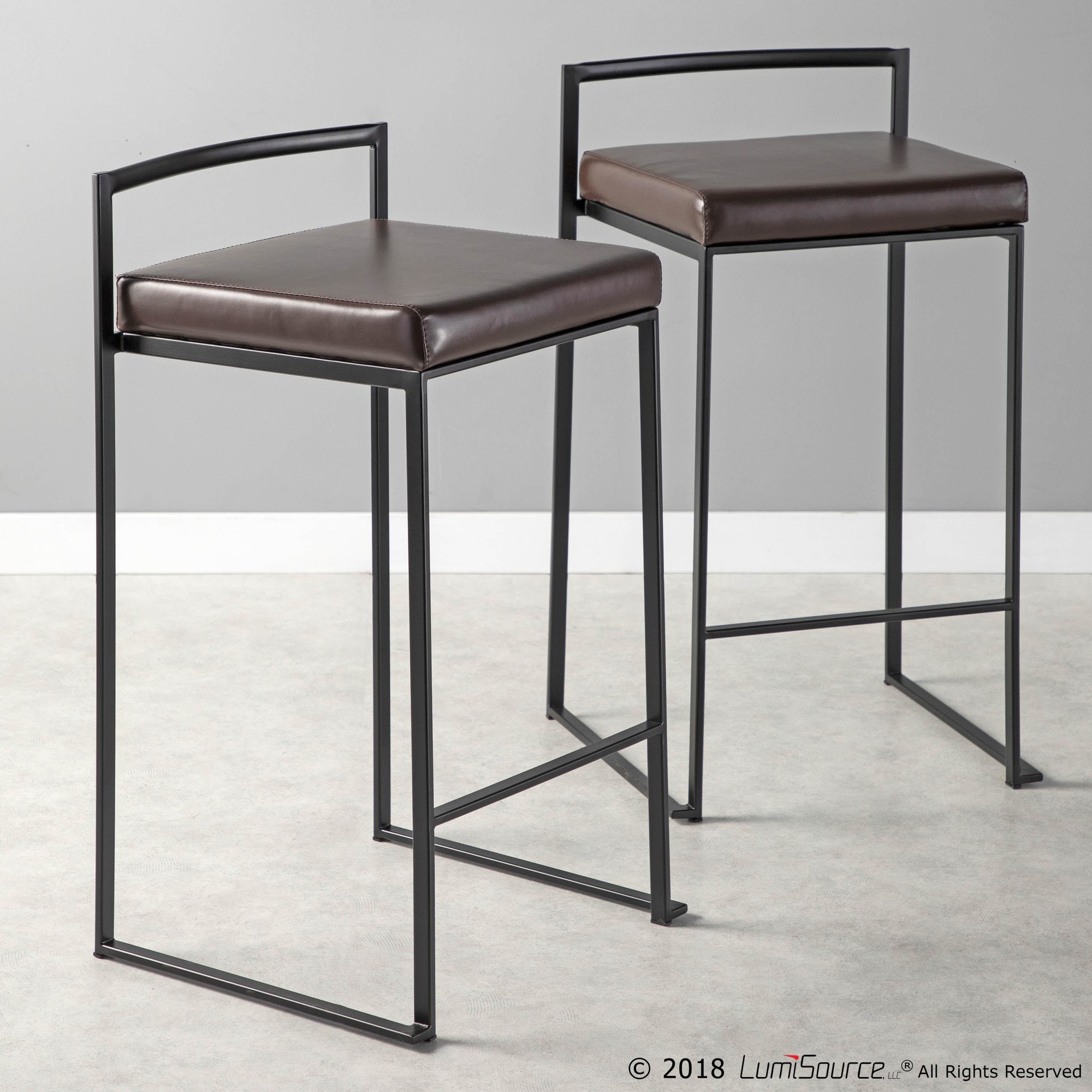 Fuji-BlackBrown-Contemporary-Stackable-Counter-Stools-Set-of-2-1